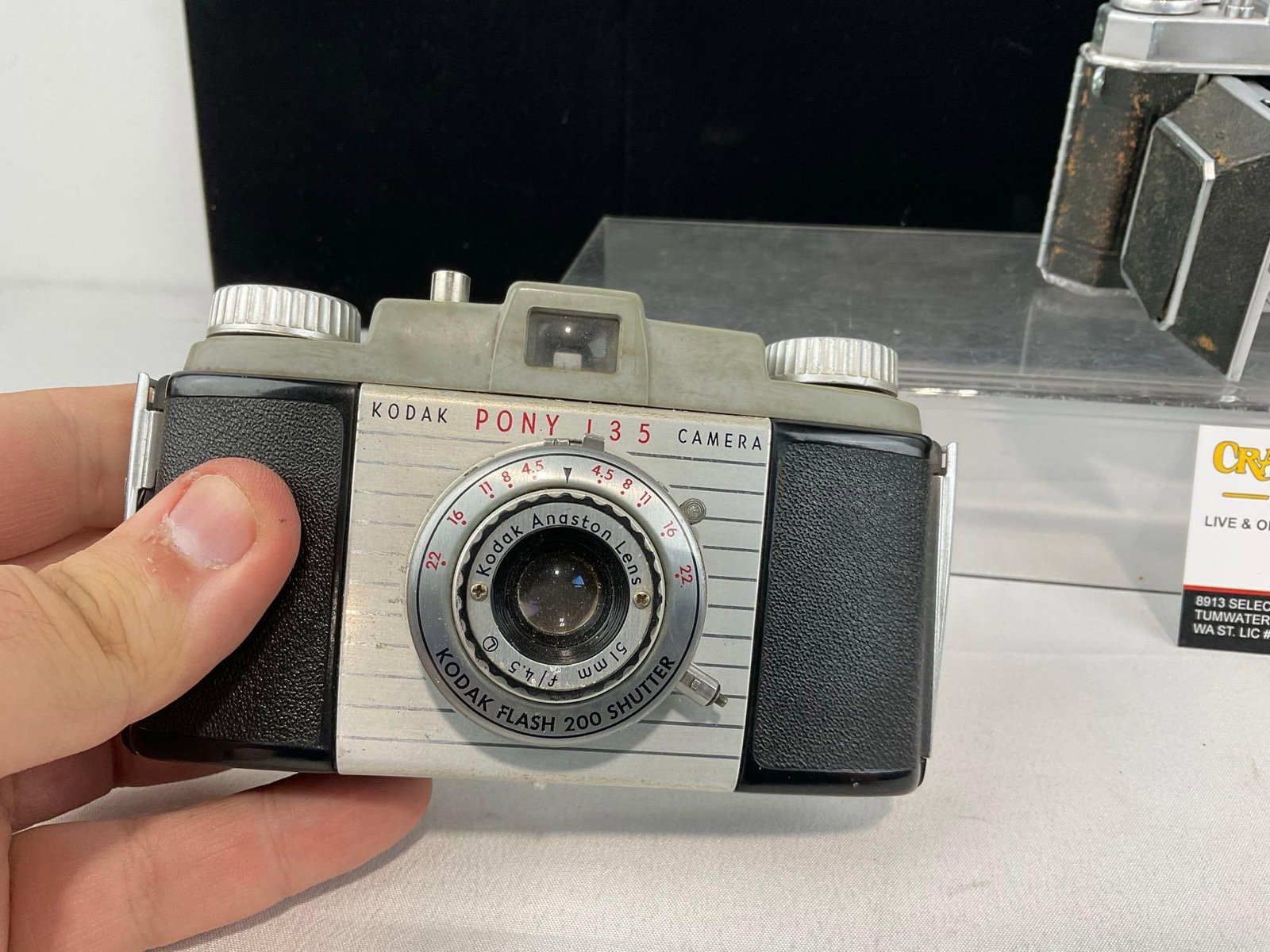 Set of 3 Vintage Kodak Cameras, 2 Pony 135 Kodak Cameras & Kodak Retina IIa - 2