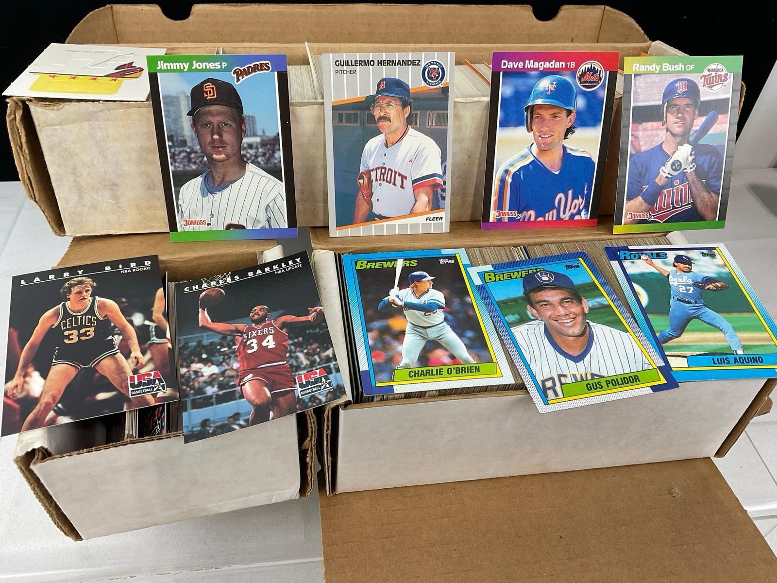 3 Boxes of Sports Cards, Fleer, Donruss 89, Topps, Classic, Premier & more, approx 2250 cards - 3