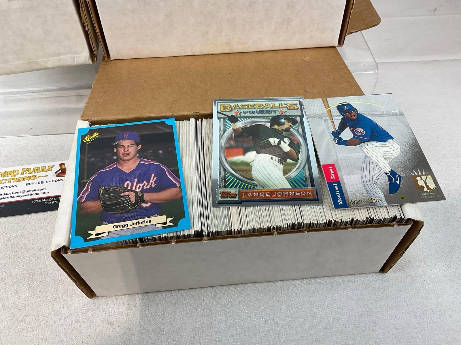 3 Boxes of Sports Cards, Fleer, Donruss 89, Topps, Classic, Premier & more, approx 2250 cards - 4