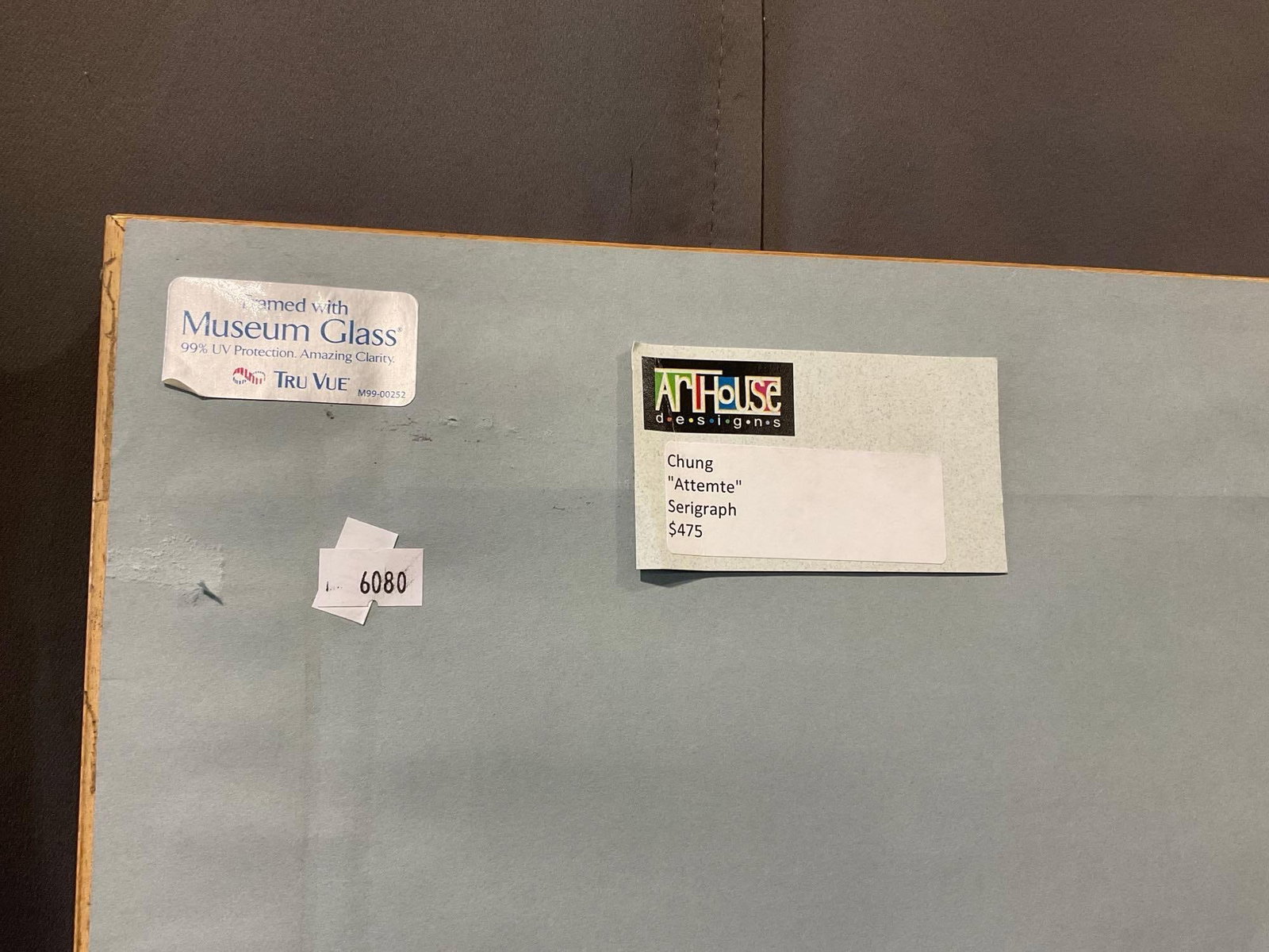 Framed Serigraph Artists Proof titled Attemte by artist Chung, 35h x 27w inches - 8