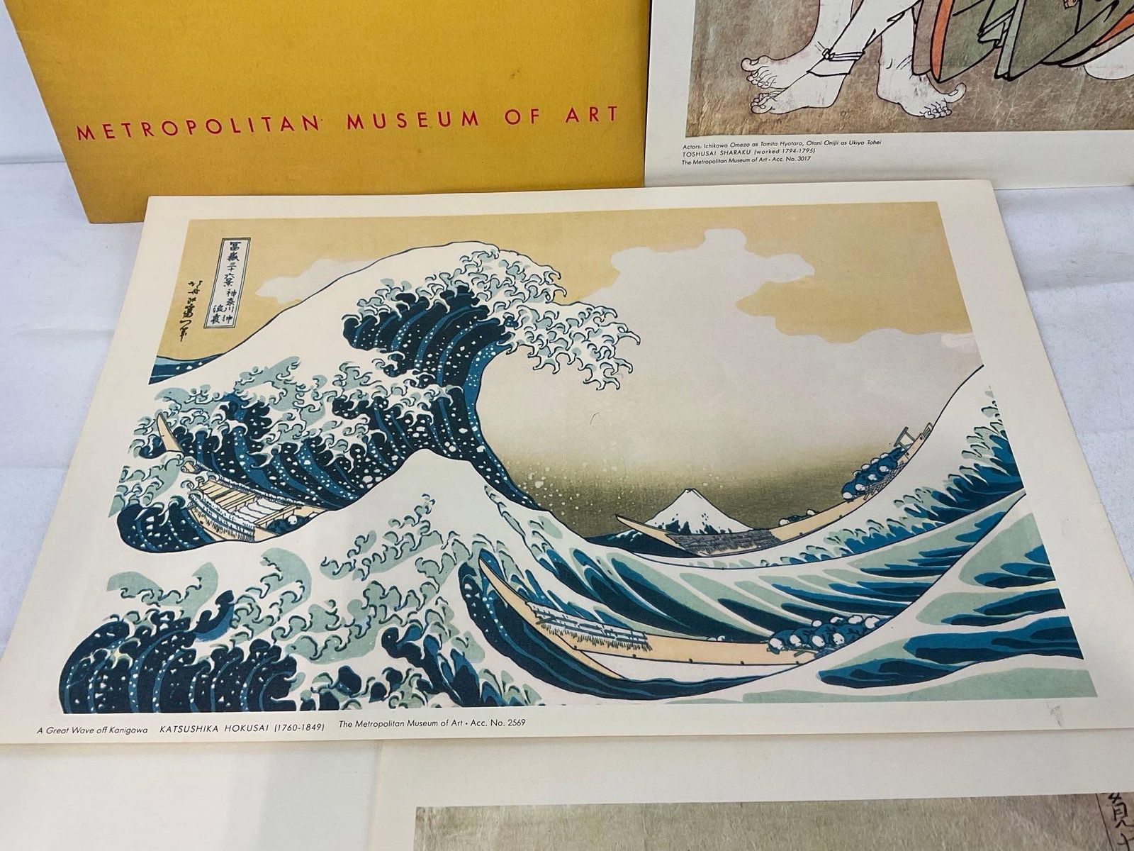 8 Repro Japanese Prints from Met. Museum of Art, Great Wave, Geishas, Samurai & more - 8