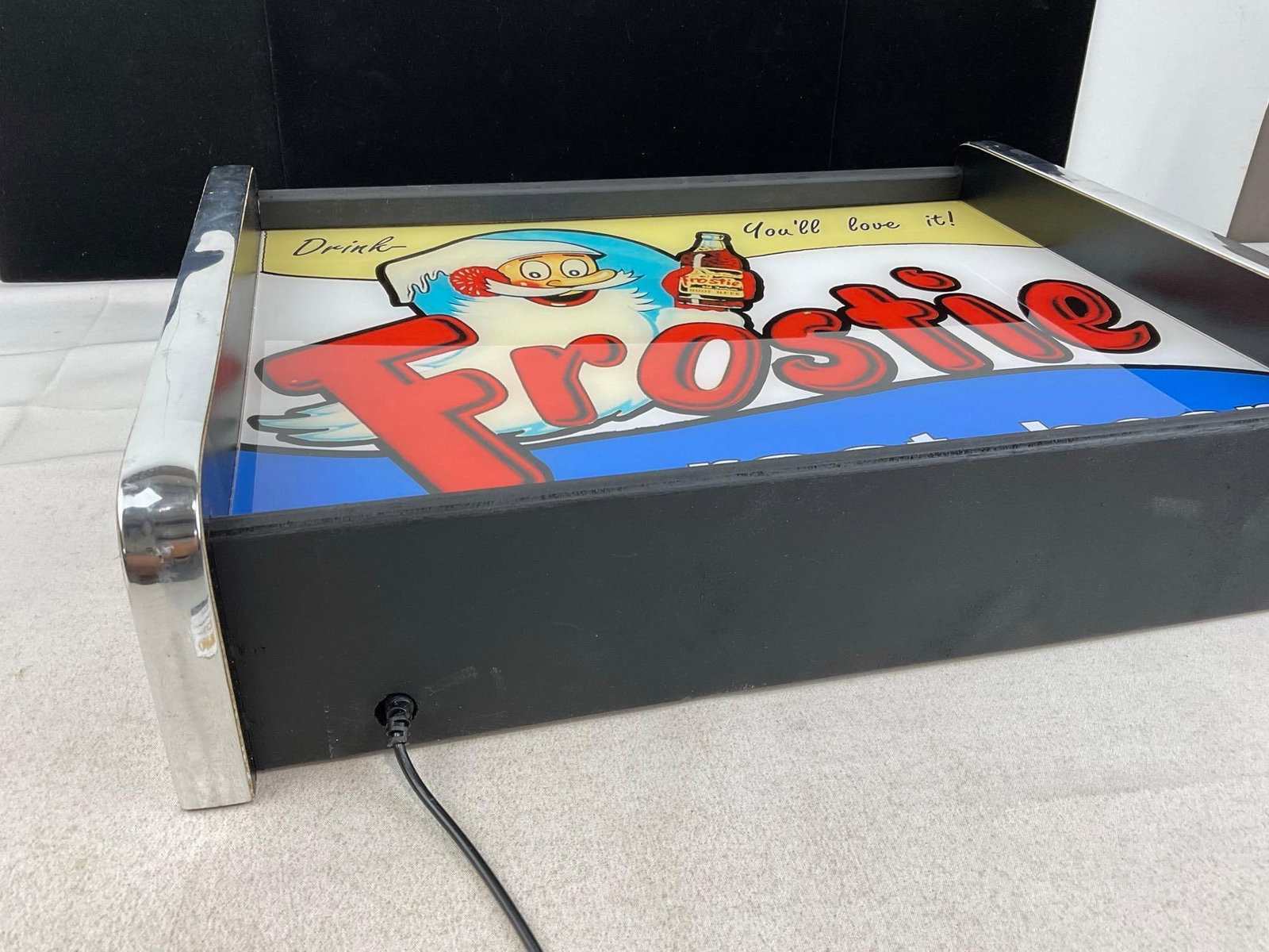 Frostie Root Beer Lightup Sign, Drink, Youll Love It!, 15x18x6 inches, w/LED light inside & Remote - 2