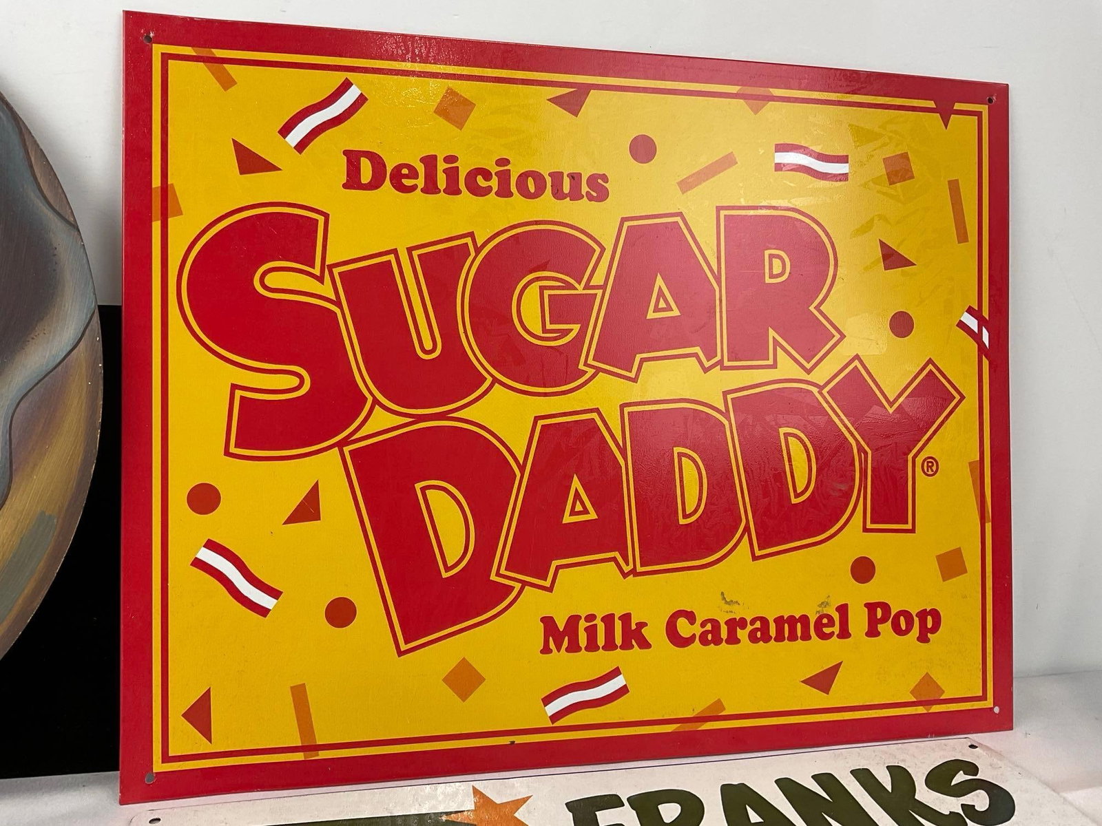 Dreamy Creamy Donut Shop Sign & 3 Repro Signs, Popsicle, Armour Franks & Sugar Daddy - 4