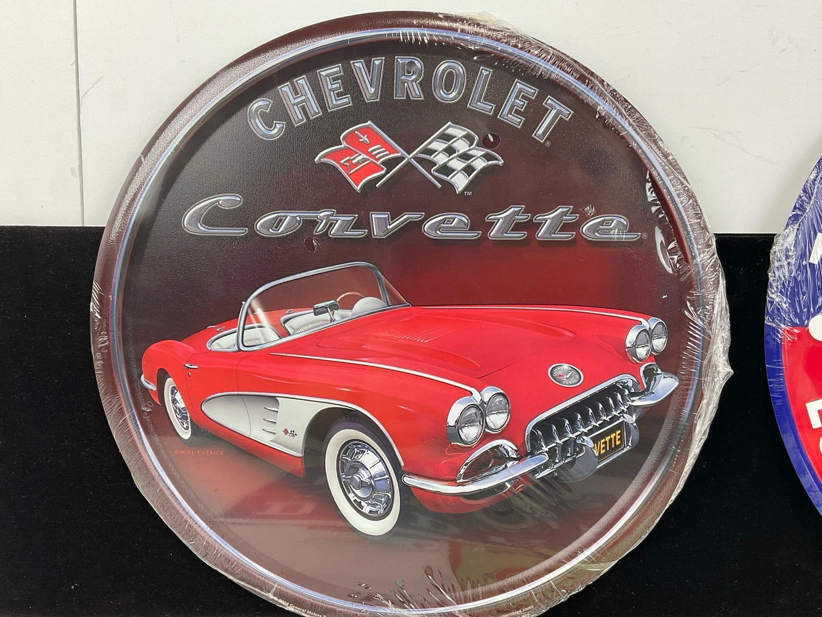 5 Metal Repro Signs, Chevy Corvette, 2x Jeep, Cushman Motor Scooter, & Dodge Trucks - 2