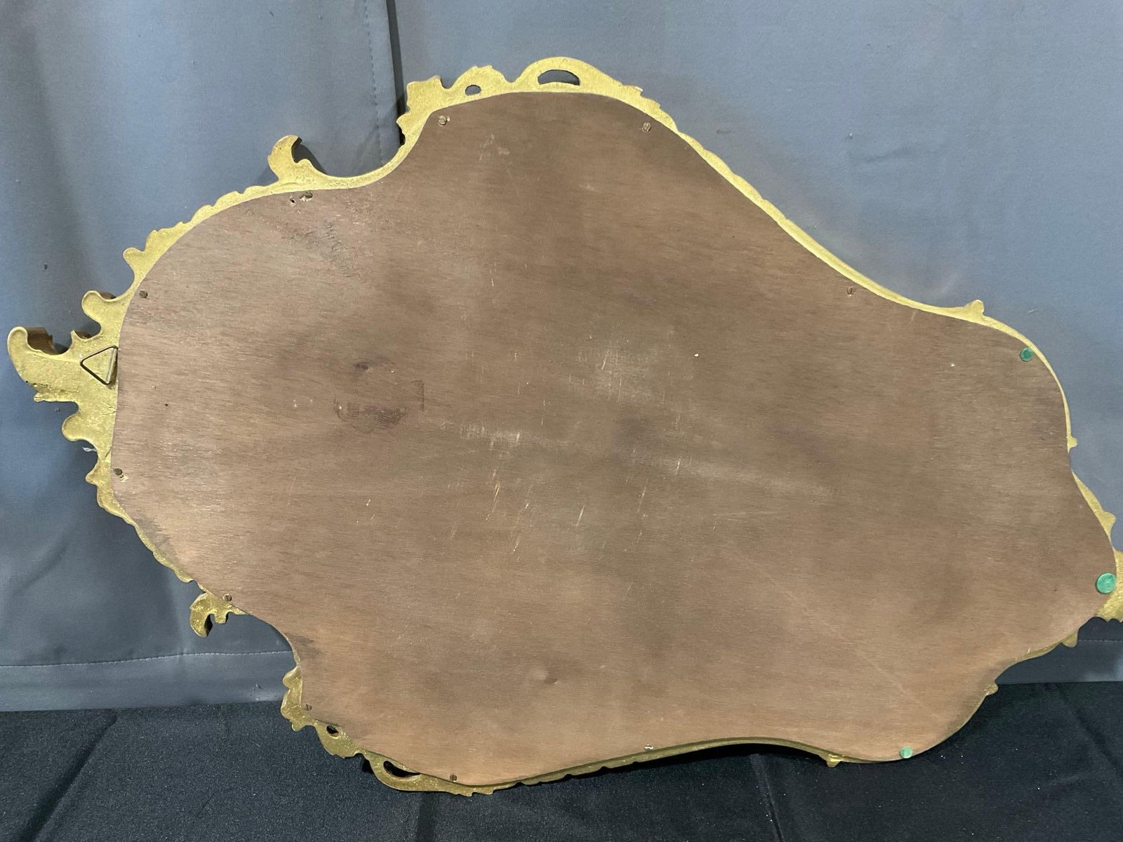 Giltwood Italian Rococo-style Mirror, 34x22x5 inches - 4