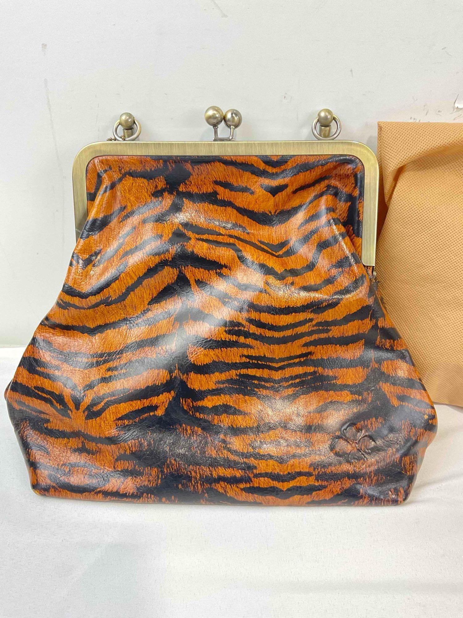 2 pcs Animal Print Ladies Accessories, incl. Patricia Nash Purse & Frye and Co. Size 6.5 Shoes. - 6