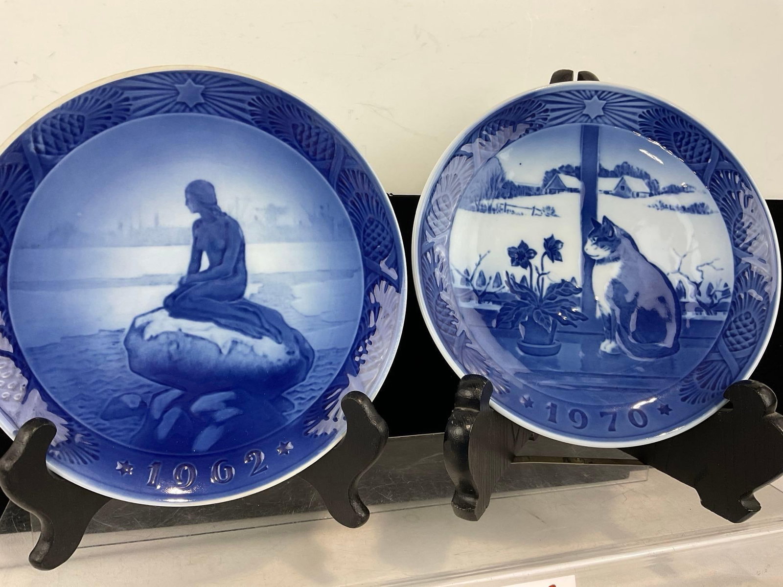 10 1960s Royal Copenhagen Blue & White Commemorative Plates, & more - 4