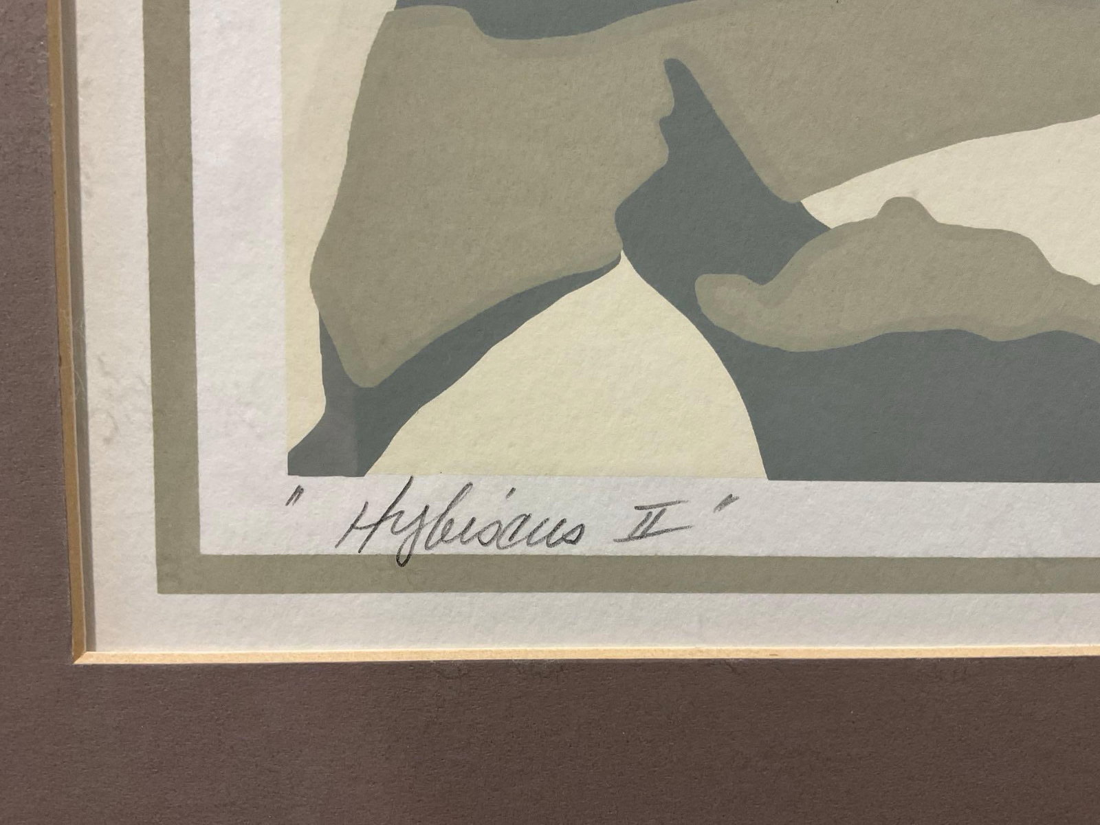 Framed Signed Lithograph titled Hybiscus II by C.Banks, 31h x 25w x 3d inches - 4