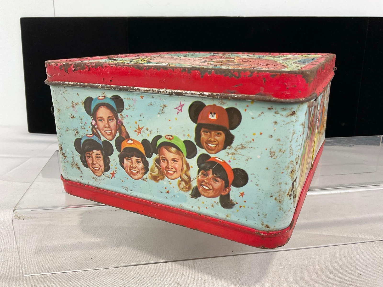 Vintage 1977 Walt Disney prod. Mickey Mouse Club Metal Lunchbox by Aladdin, needs TLC - 5
