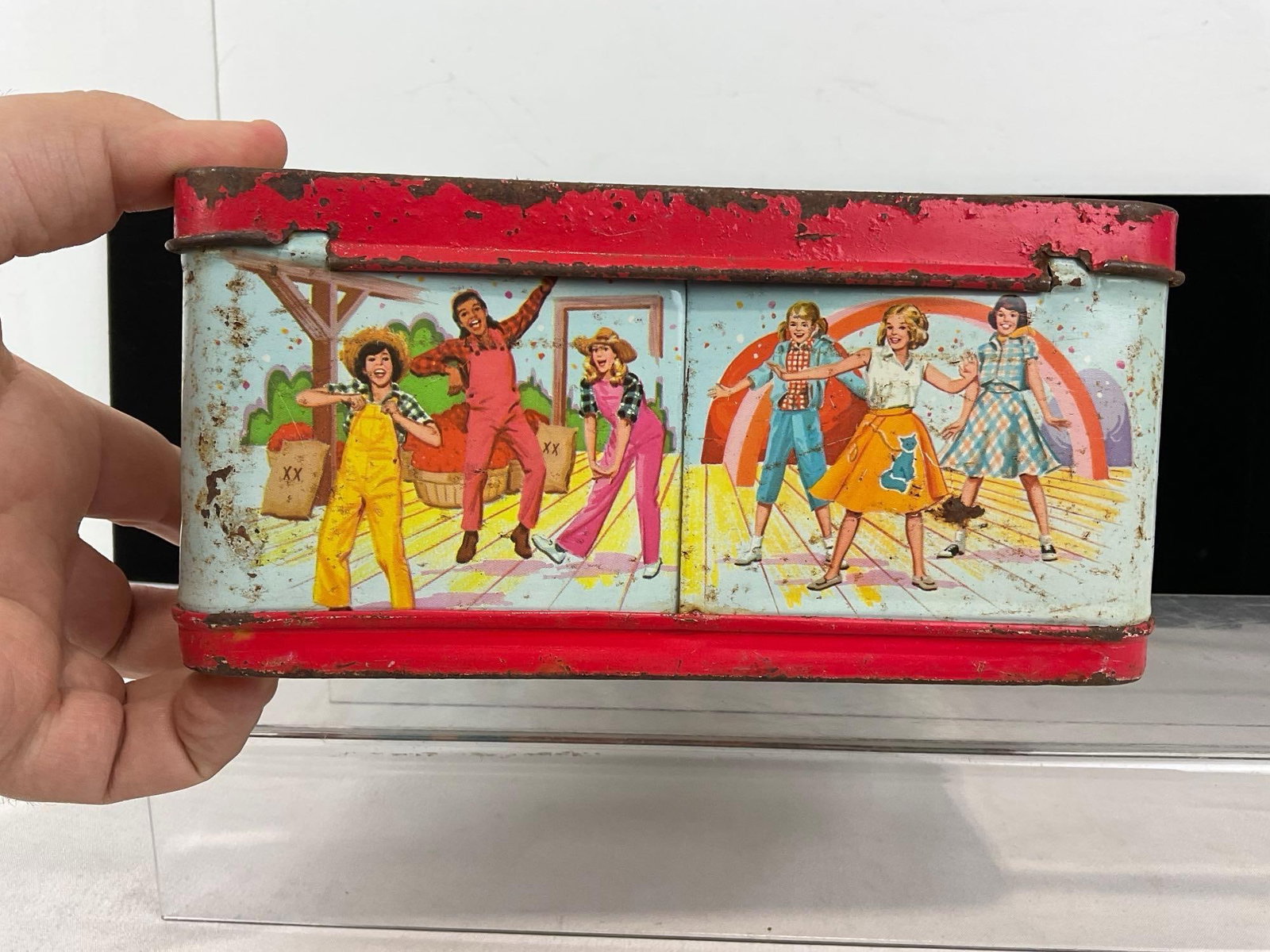 Vintage 1977 Walt Disney prod. Mickey Mouse Club Metal Lunchbox by Aladdin, needs TLC - 7