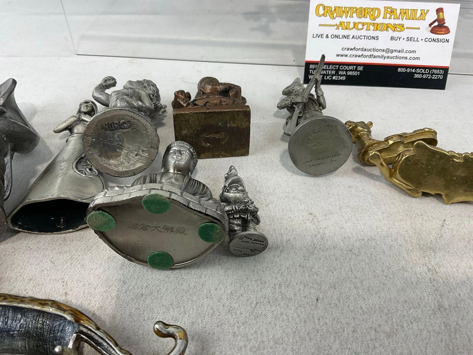 19 Pewter & more Figures, Fantasy Figures, Tuba player, Dragon, Ganesh, Clowns, Camel & more - 5