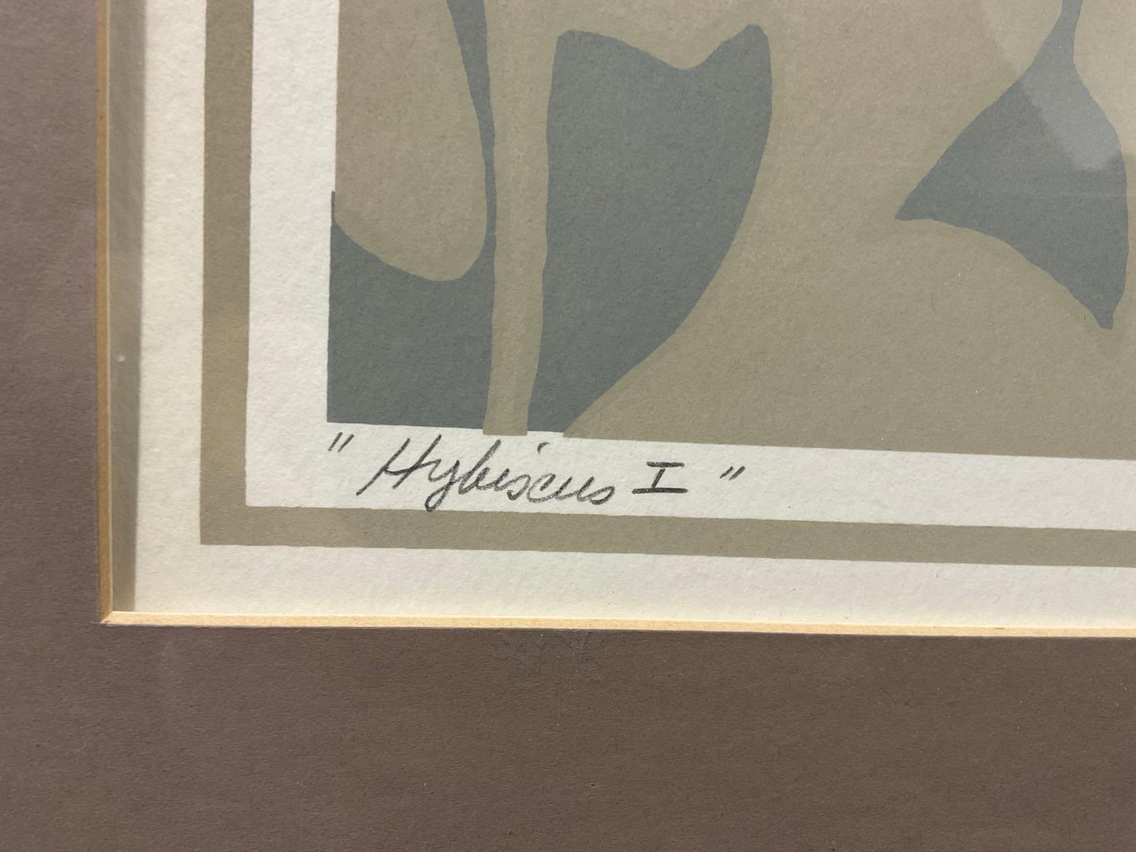 Framed Signed Lithograph titled Hybiscus I by C.Banks, 31h x 25w x 3d inches - 4