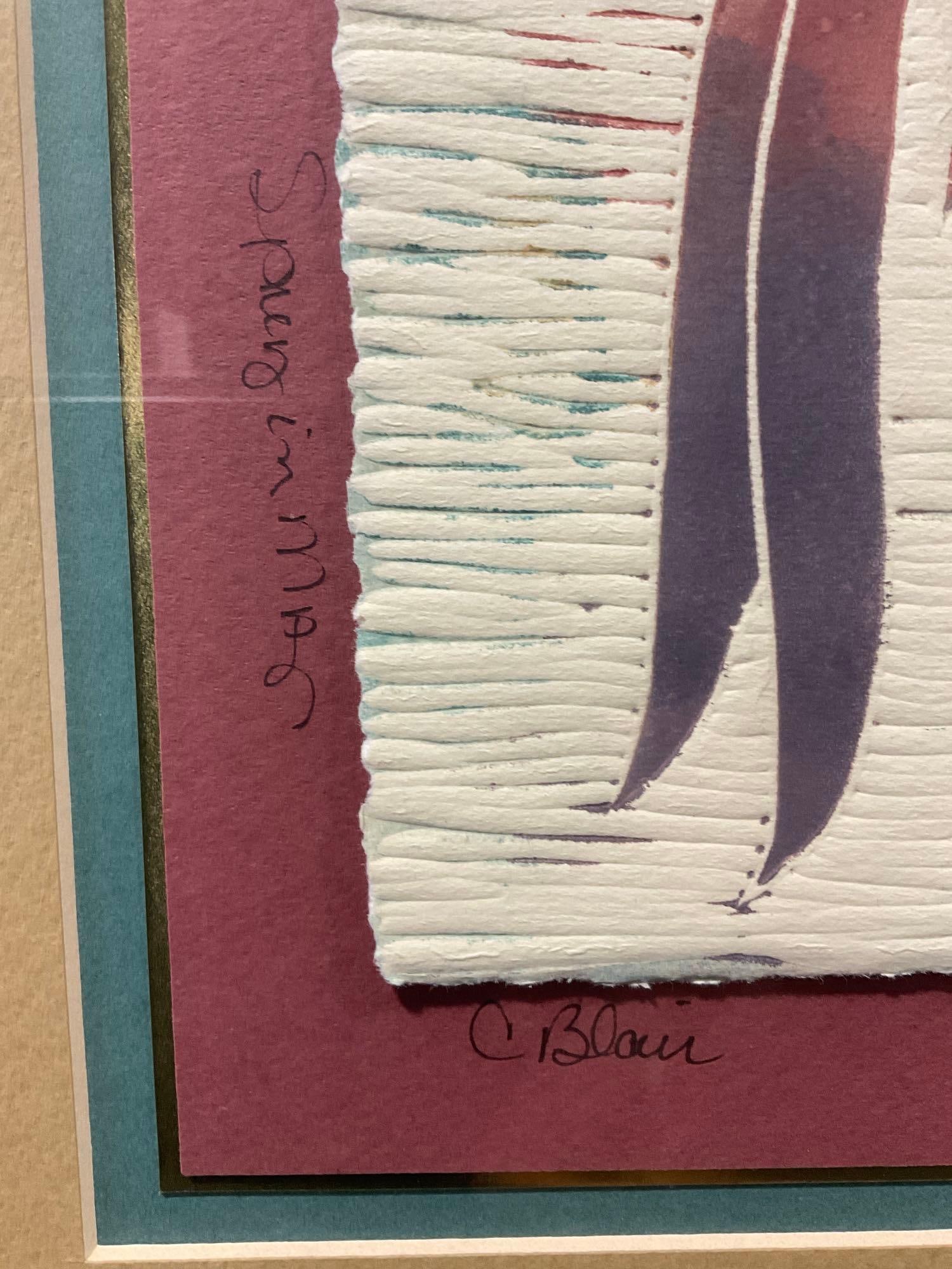 Framed multimedia piece titled Spring in May, by C. Blair, 40x30 inches - 4