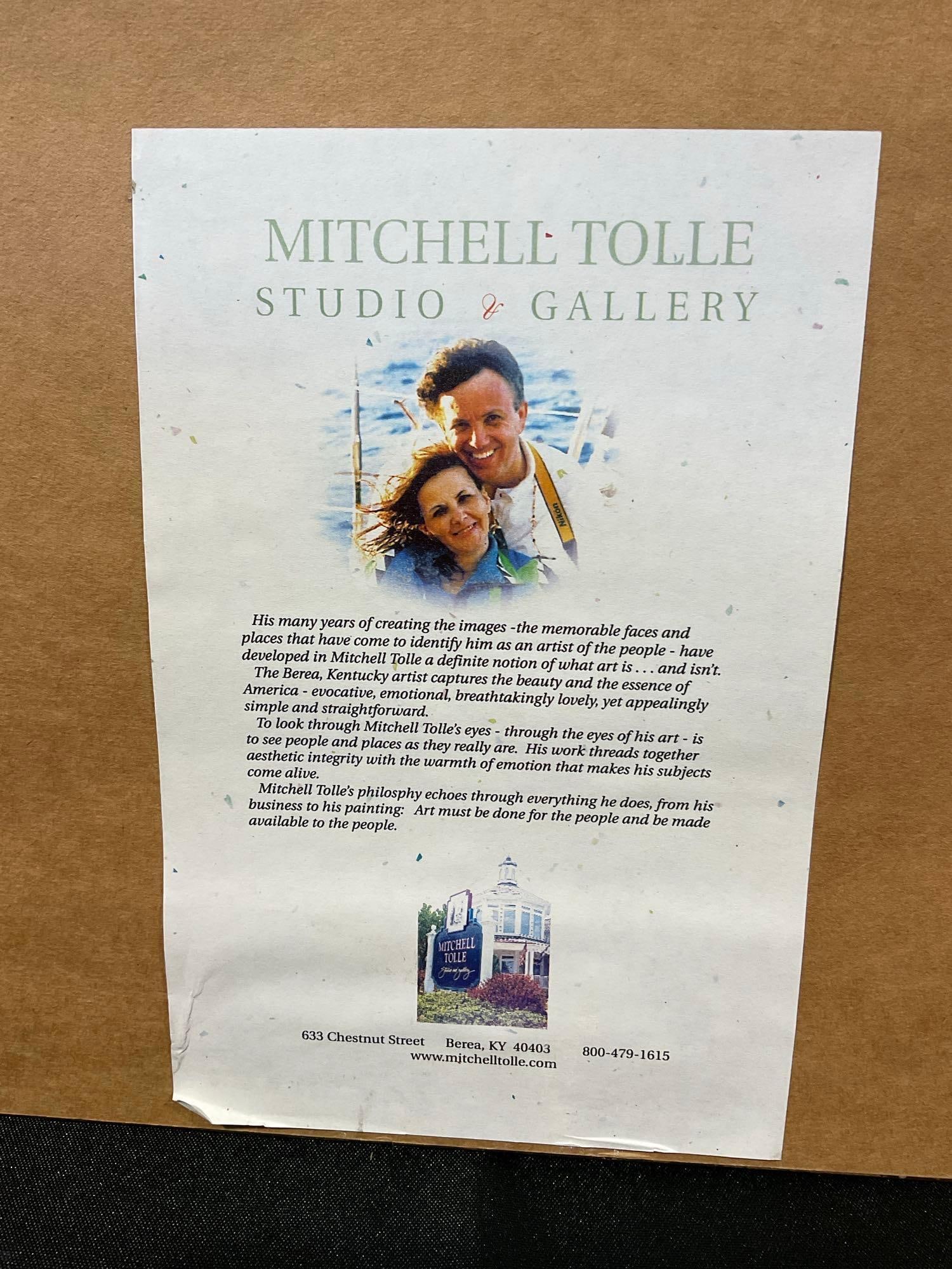 Pair of Mitchell D. Tolle Studio Prints, Grace & the Lamb, Fishes & Loaves, 21x19 inches - 7