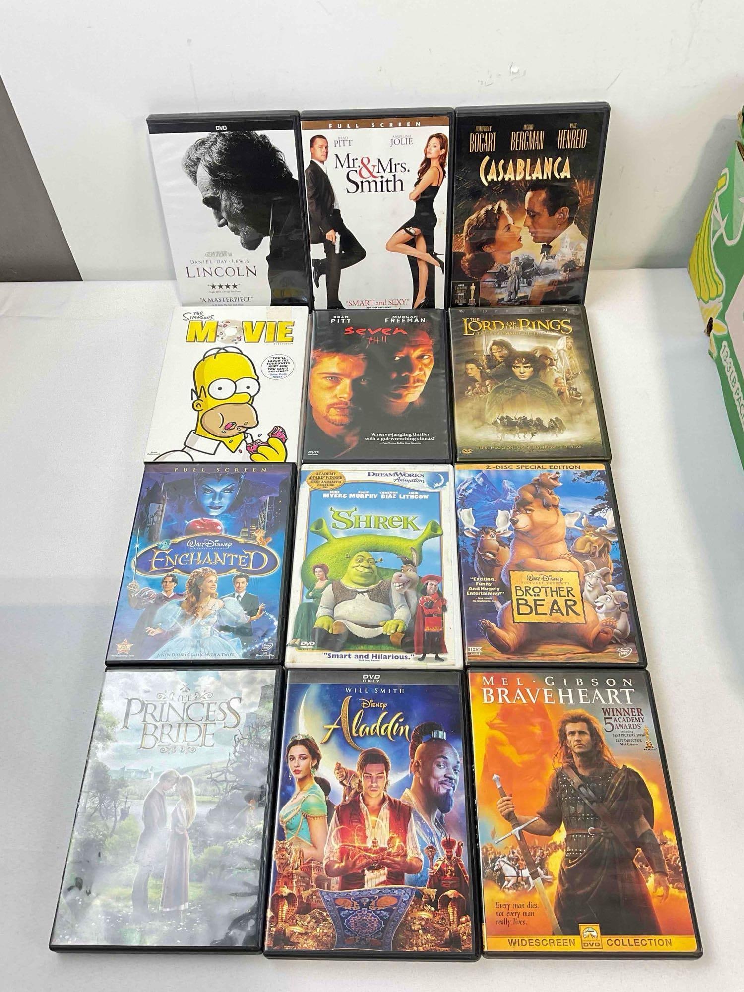 75 pcs DVD Movie & TV Show Collection, incl. Casablanca, Disney, The Princess Bride & More! - 2
