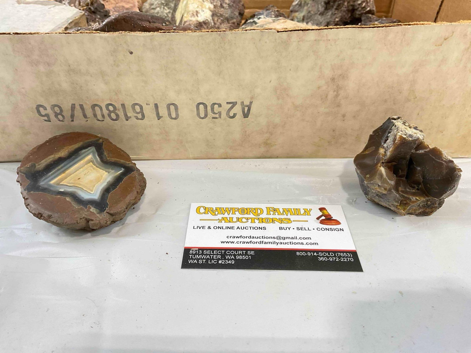 17 pcs Assorted Rock Collection, incl. Agates, Opals & More. See pics. - 4