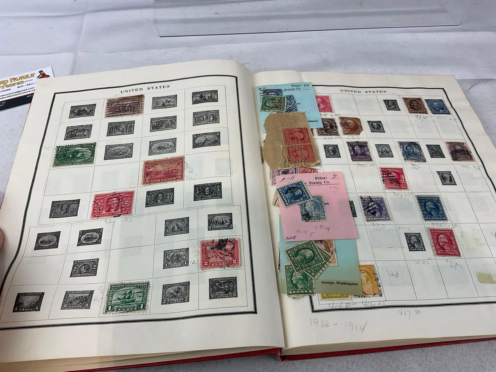 Stamp Collecting Books, Hinges & more, + 1950s Stamp Album, w/nice selection - 7
