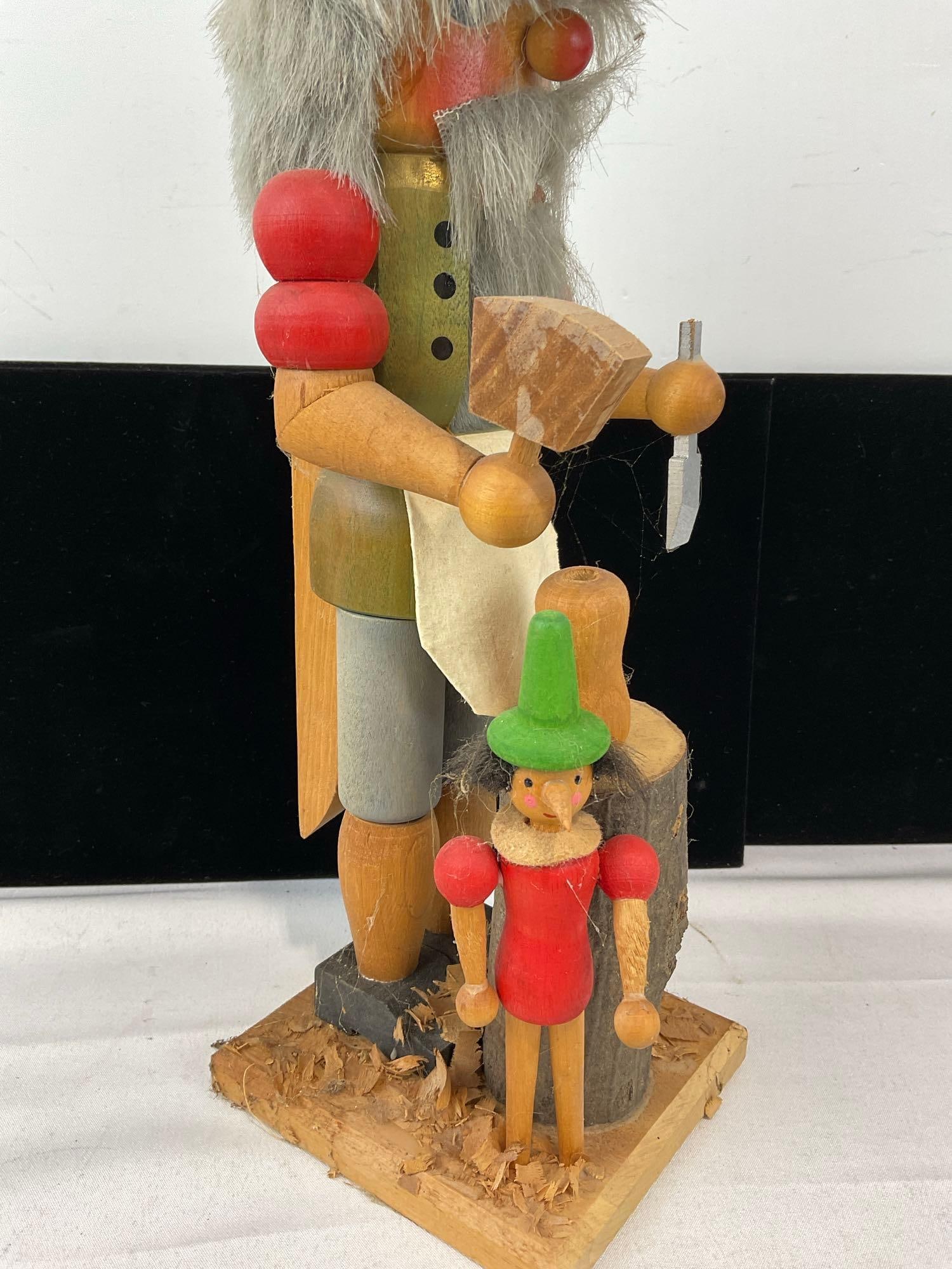 Vintage Zuber West German Nutcracker, Toy Maker, Handmade piece, 14 inches tall - 3