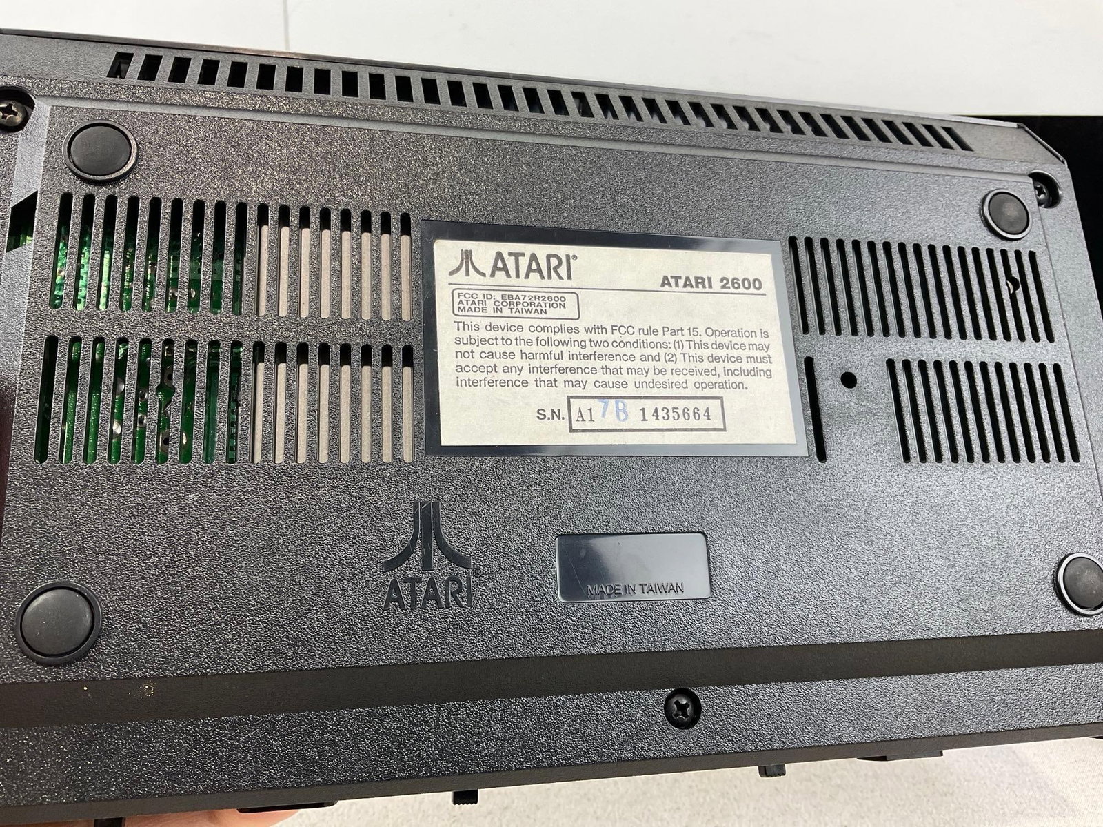 Atari 2600 w/controllers, 10 games, w/manuals, cables, tested & powers on - 7