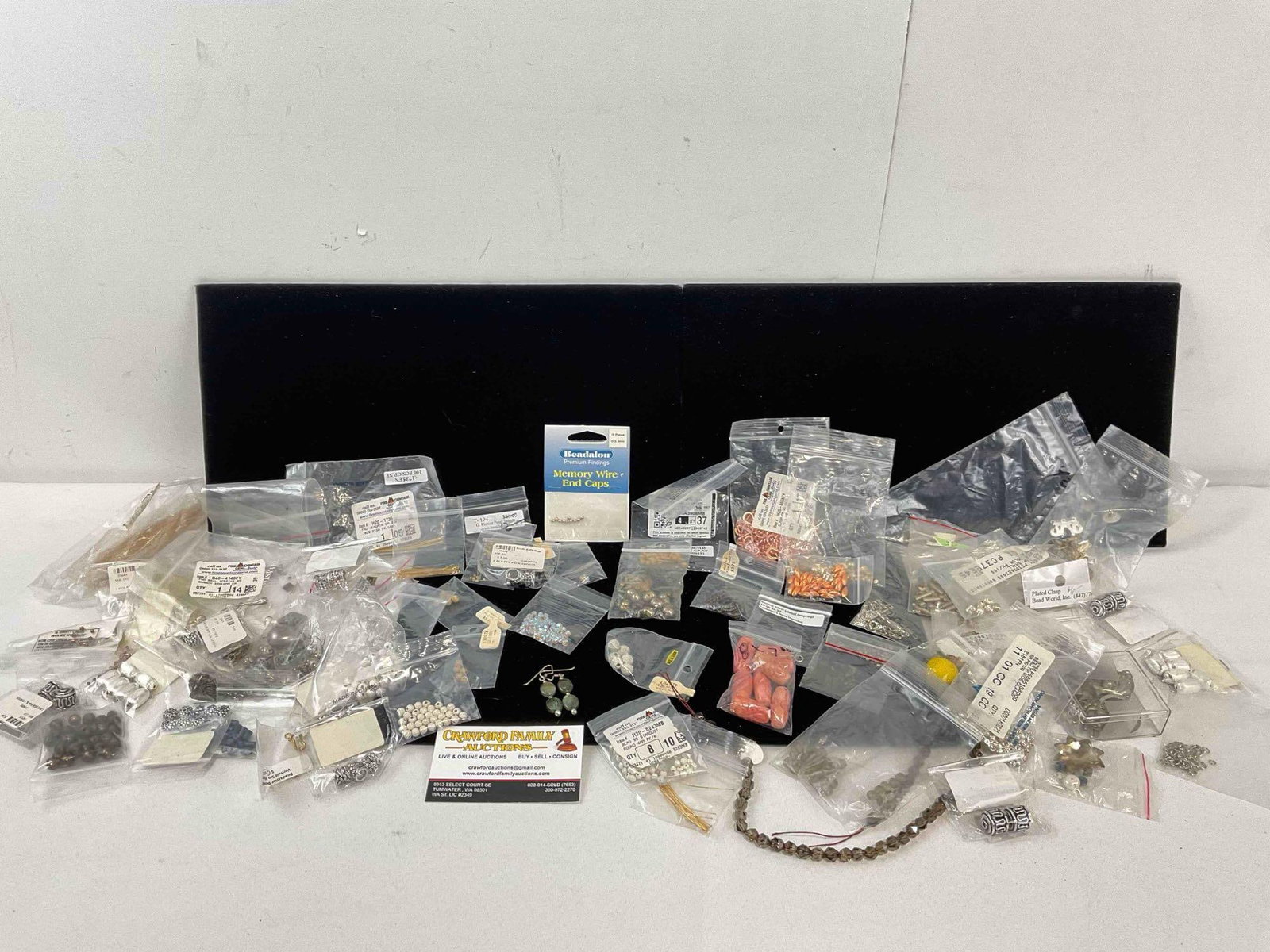 Uncounted Collection of Jewelry Making Supplies, incl. Beads, Sterling Silver Findings & More! (1 of 4)