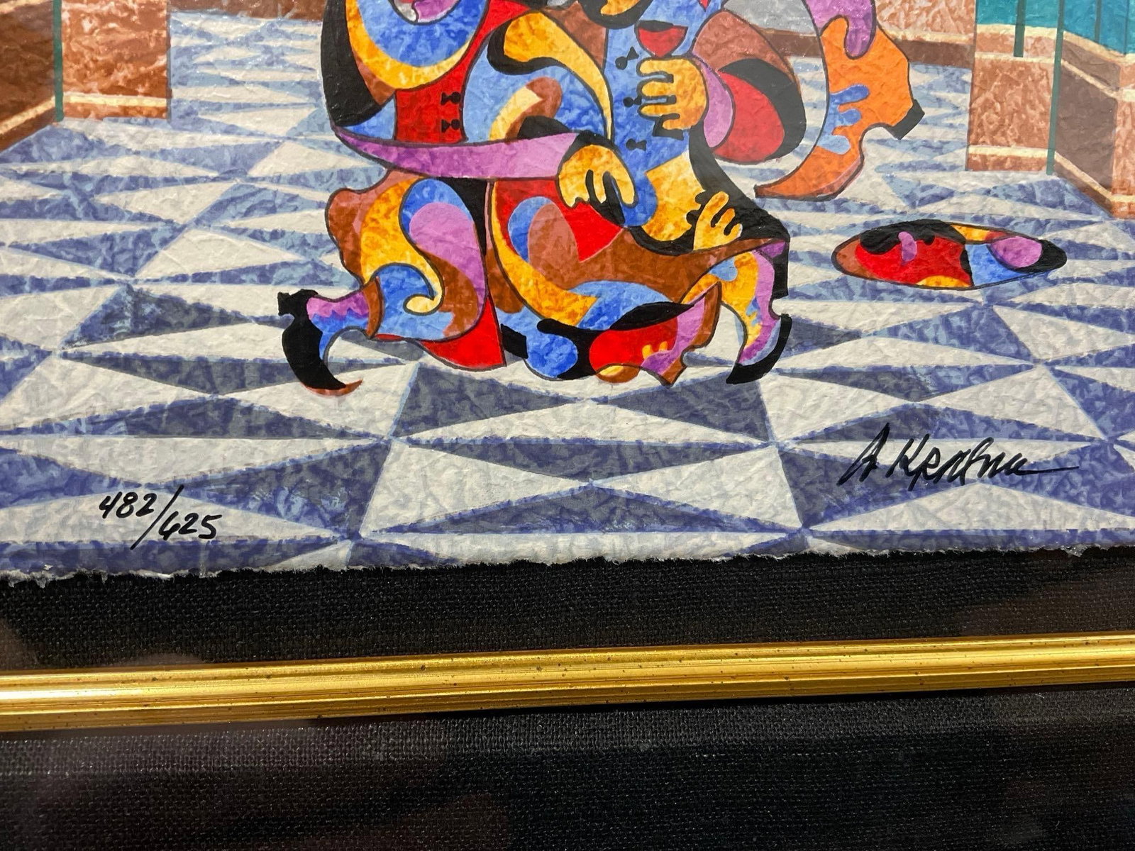 Framed Signed & #d 482/625 Serigraph titled Gothic Reception by Anatole Krasnyansky, 23x19 inches - 4