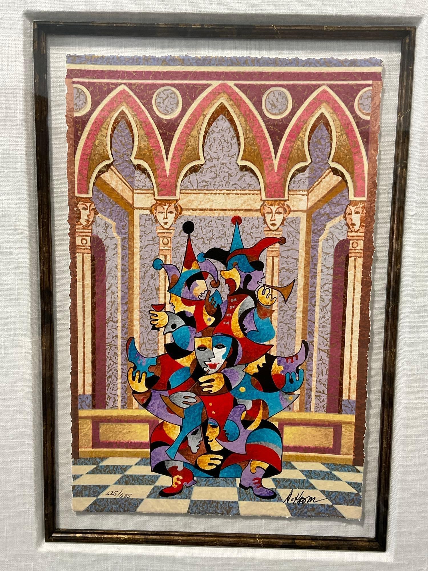 Framed Signed & #d 225/625 Serigraph titled Tranquil Conversation by Anatole Krasnyansky, 26x22 in - 2