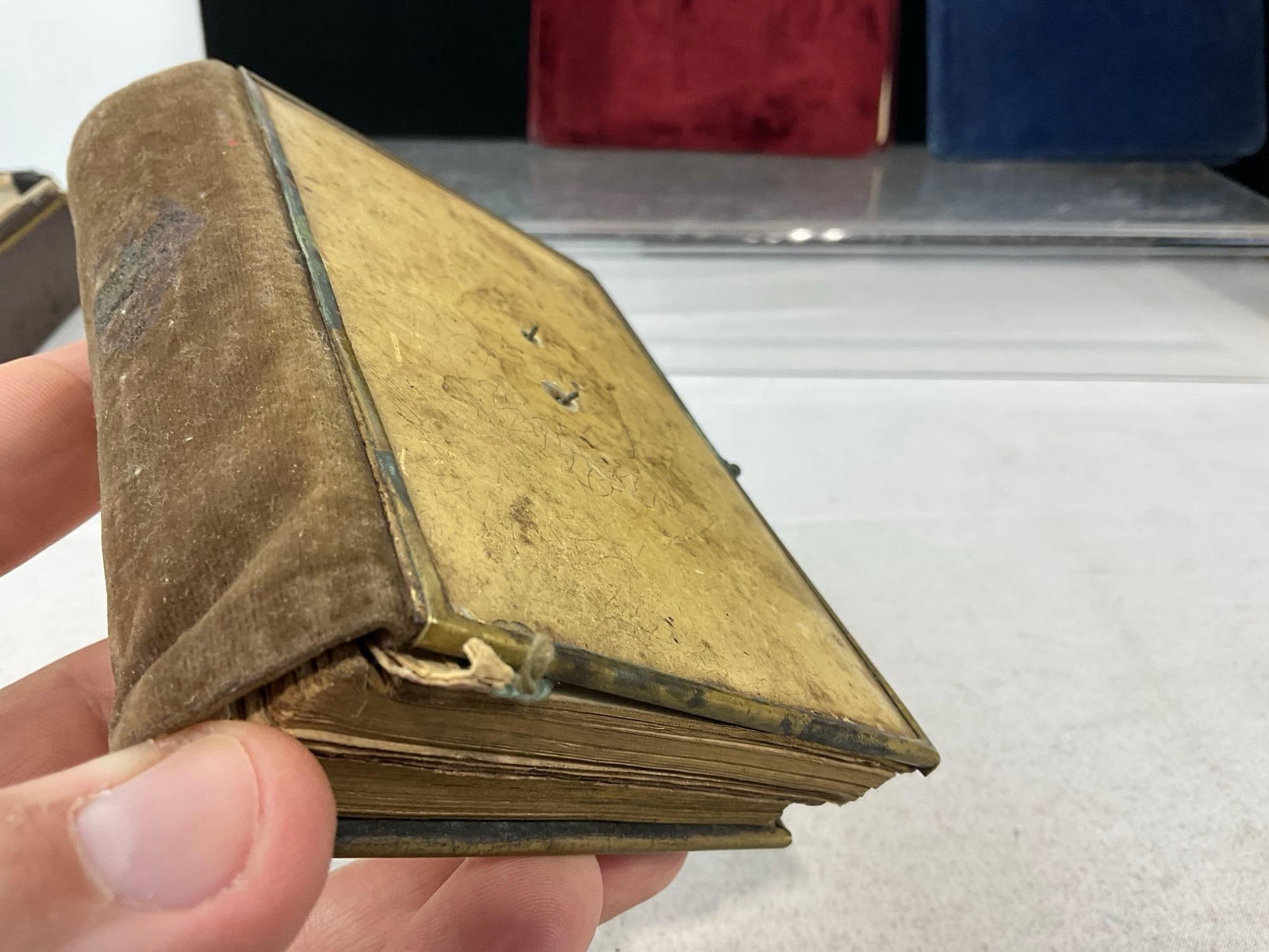 Vintage Marriage Photos, Antique Notebooks, Polish Cookbook, & pair of tin Stamps of a Couple - 7
