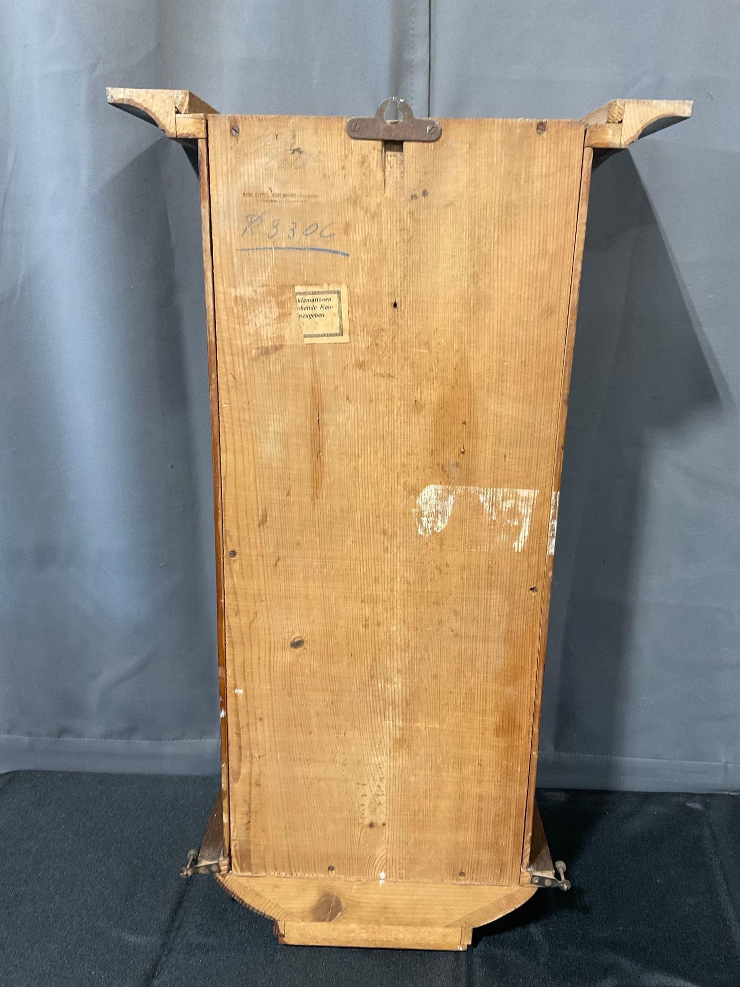 Antique German Time StrikeJunghans / Gustav Becker ? Pendulum Clock, w/ key - 6