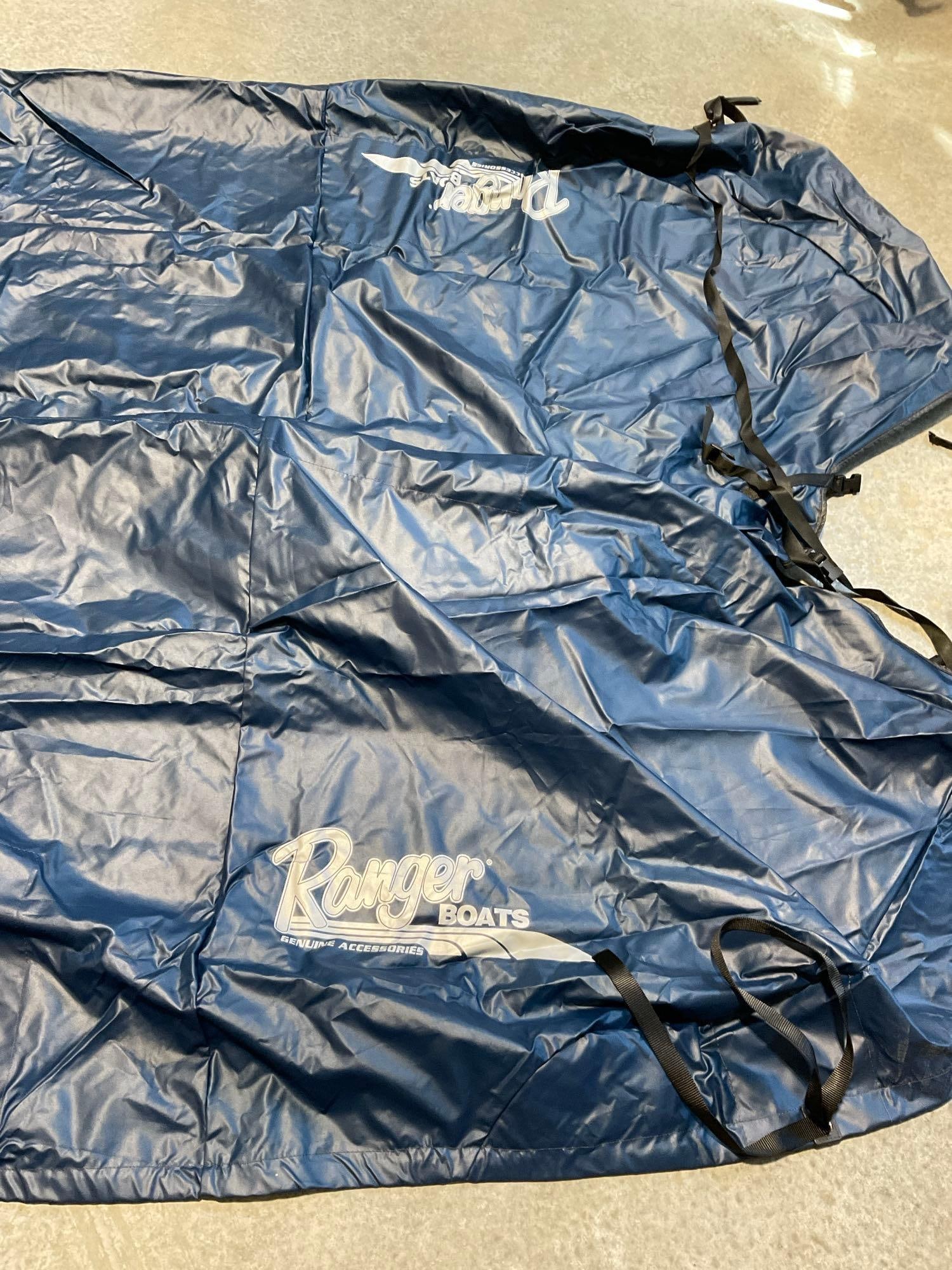 Massive Ranger Boat Cover model Z21, in Navy Blue, roughly 18 x 8 feet coverage, in carrying bag - 3