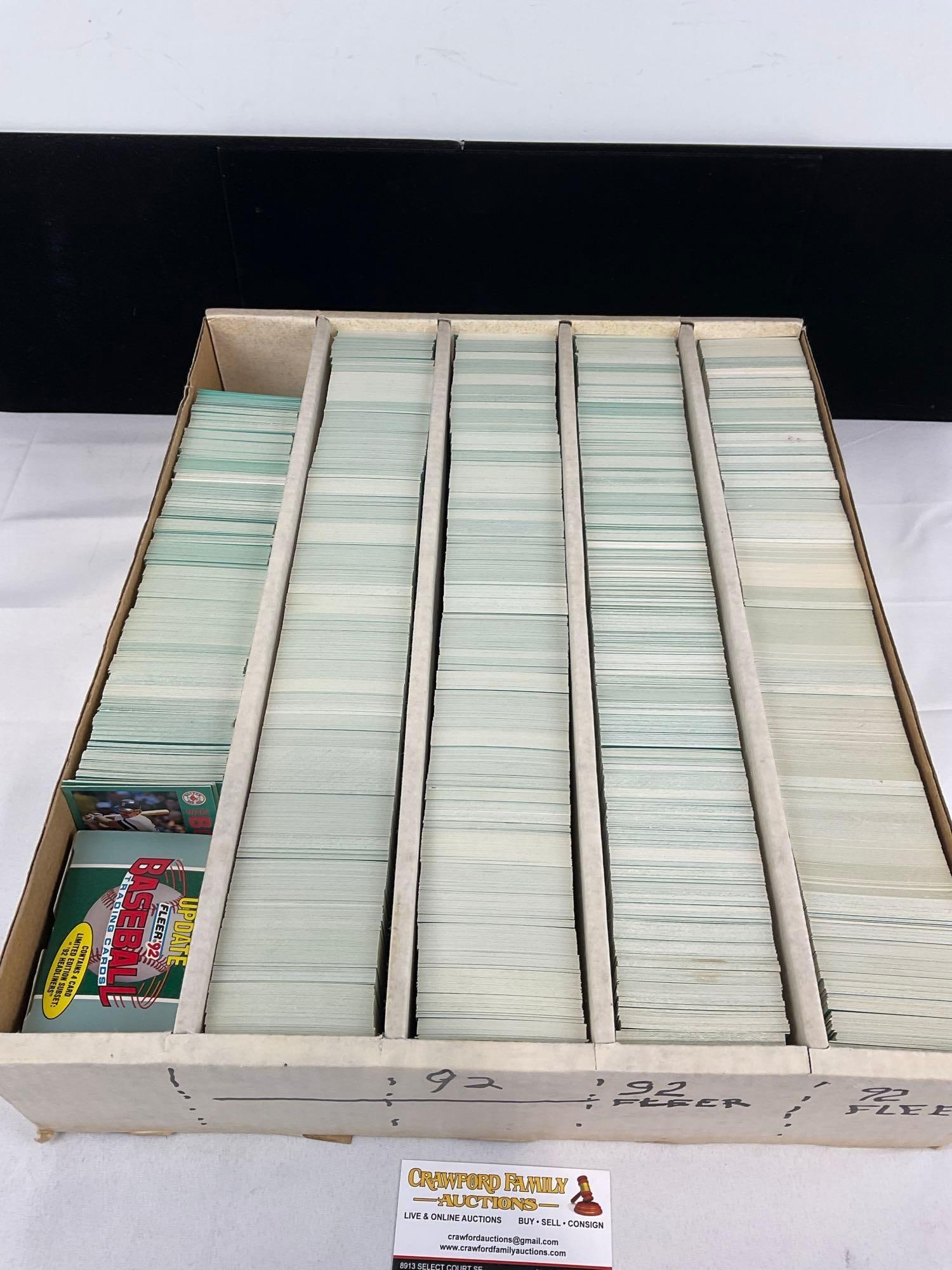 Box of Vintage 5k+ Sports Cards, 1992 Fleer Baseball, looks to be the whole box, some repeats - 2