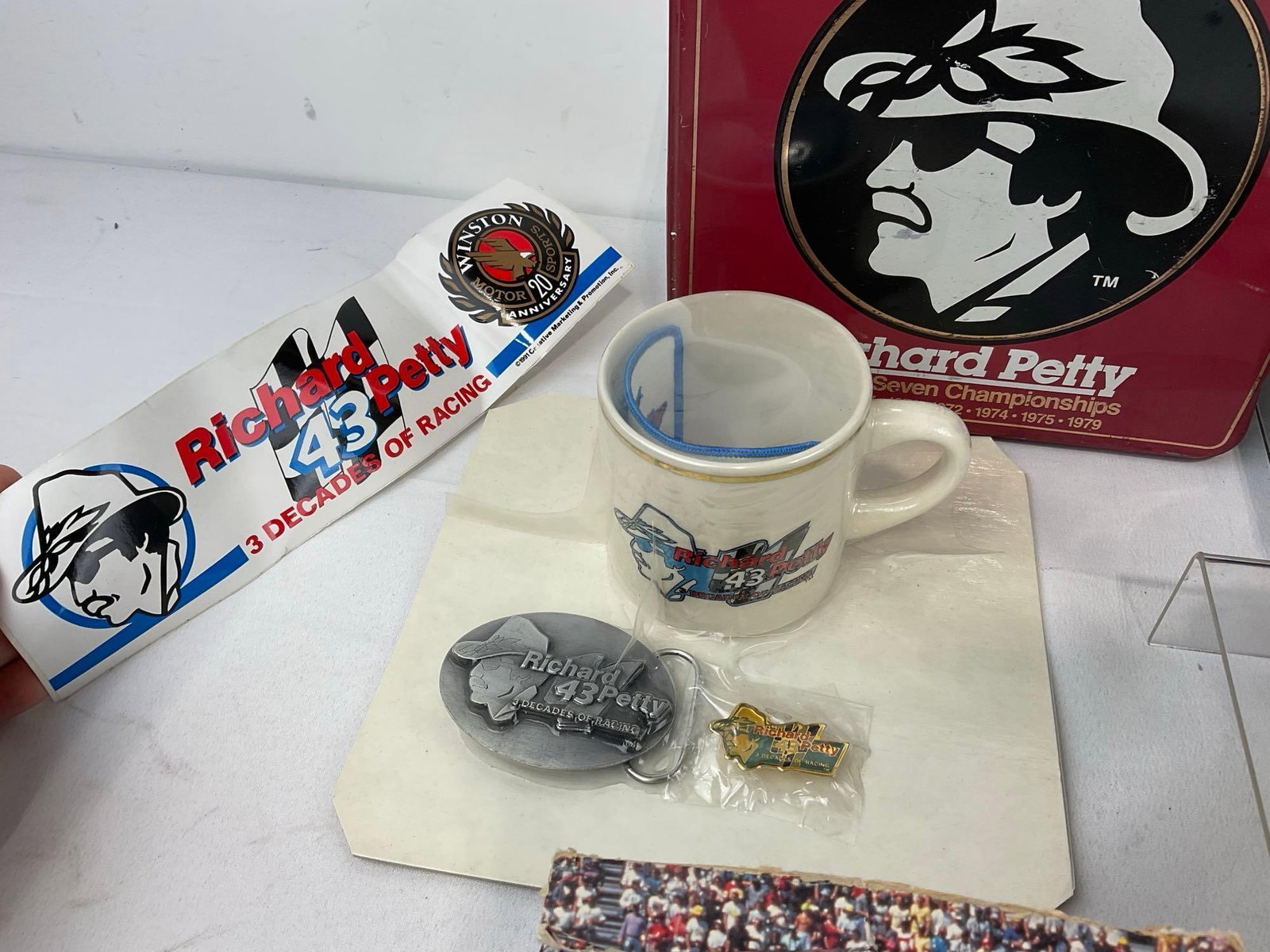 Richard Petty Collectibles in Tin, still wrapped & 1991 Winston Cup Pro Set Racing 30 packs of ca... - 4