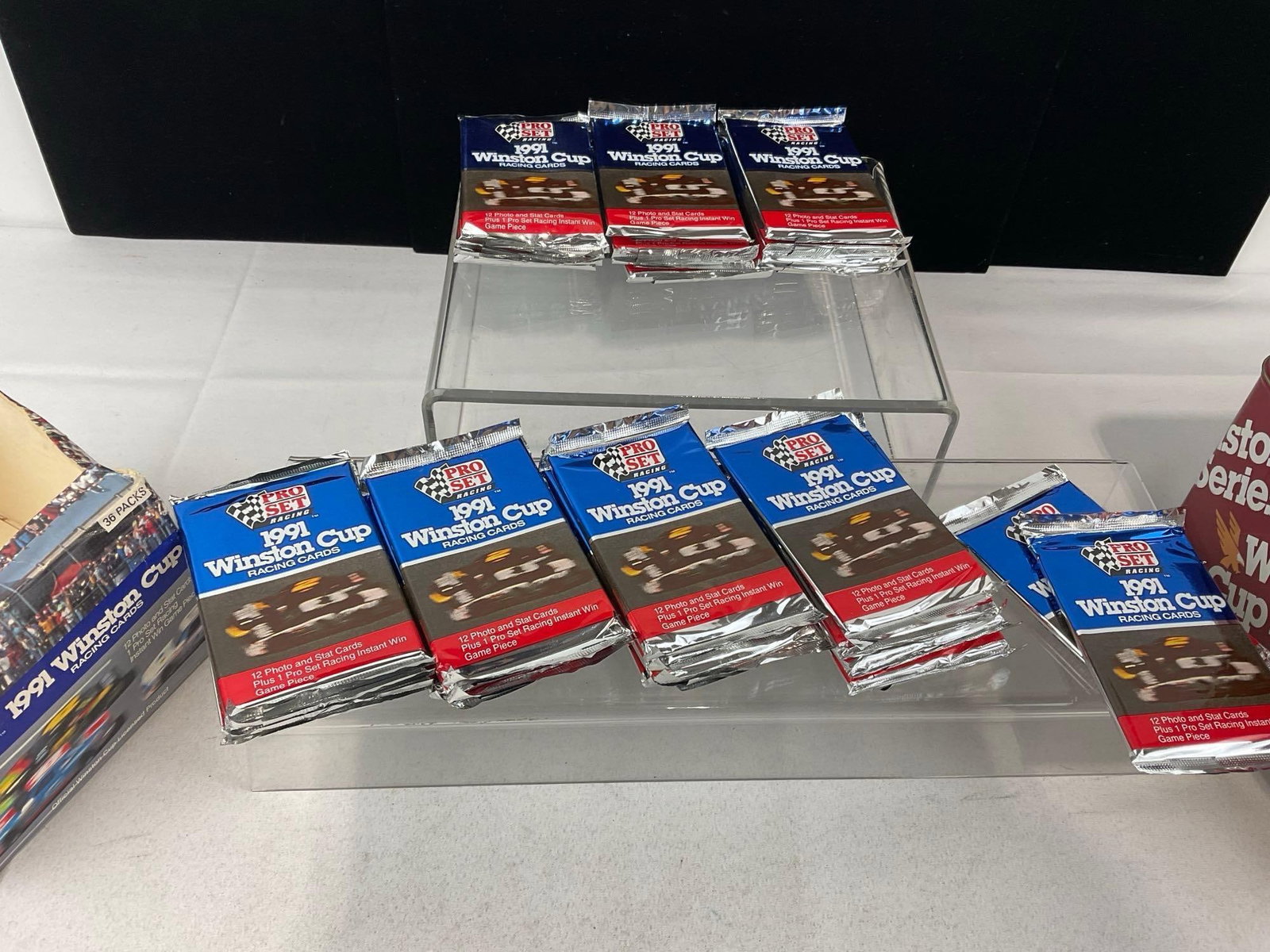 Richard Petty Collectibles in Tin, still wrapped & 1991 Winston Cup Pro Set Racing 30 packs of ca... - 6