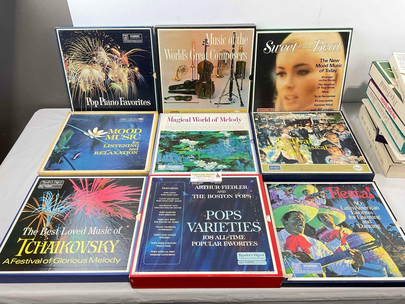 16 pcs Vintage Vinyl Record Album Disc Sets, incl. Classical Music, Mood Music, Pop & More! - 2