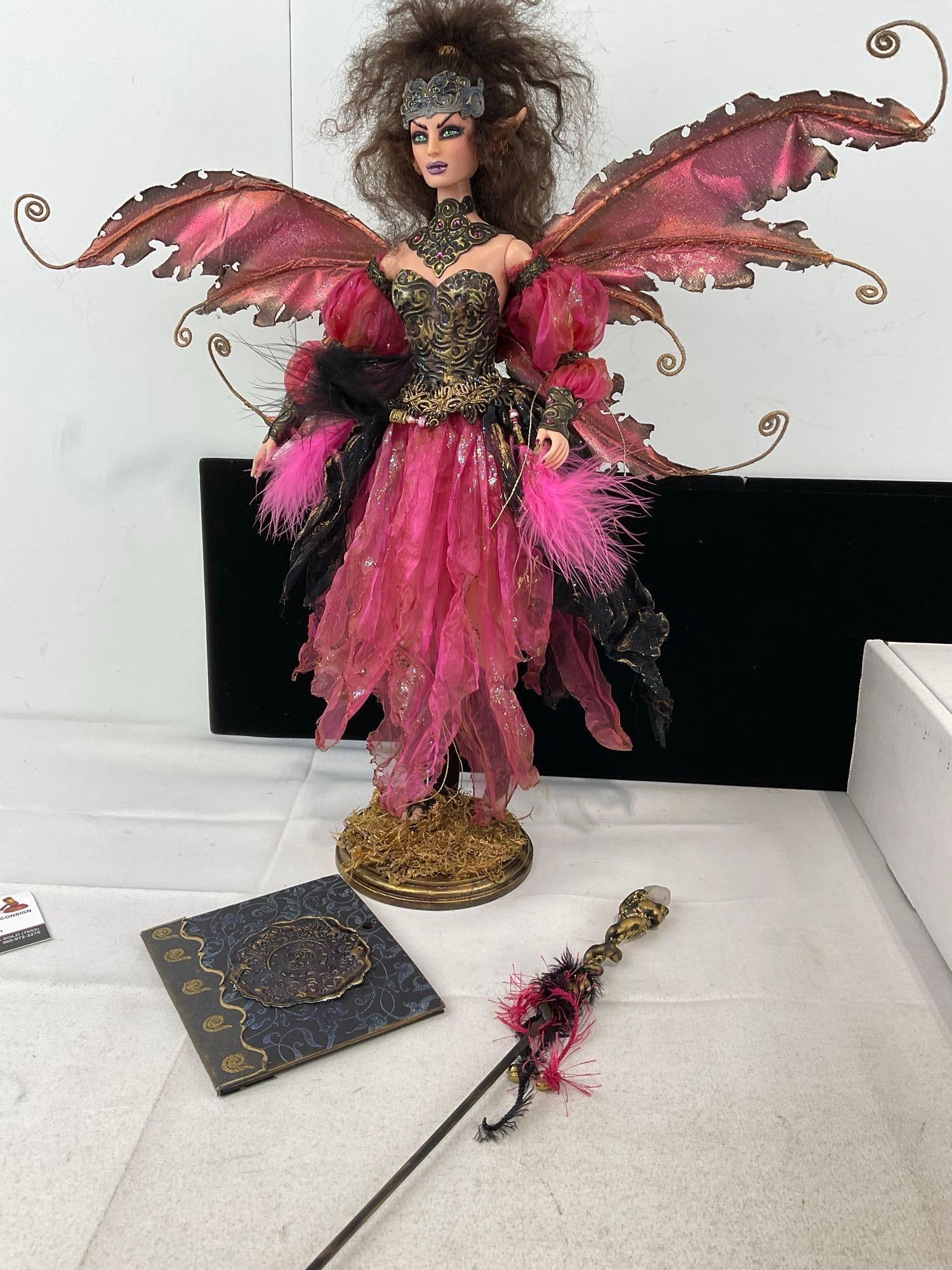2004 Forest of Avalon Presents Odette, Fairy Gothmother Doll, in box, Hand Altered & crafted - 4