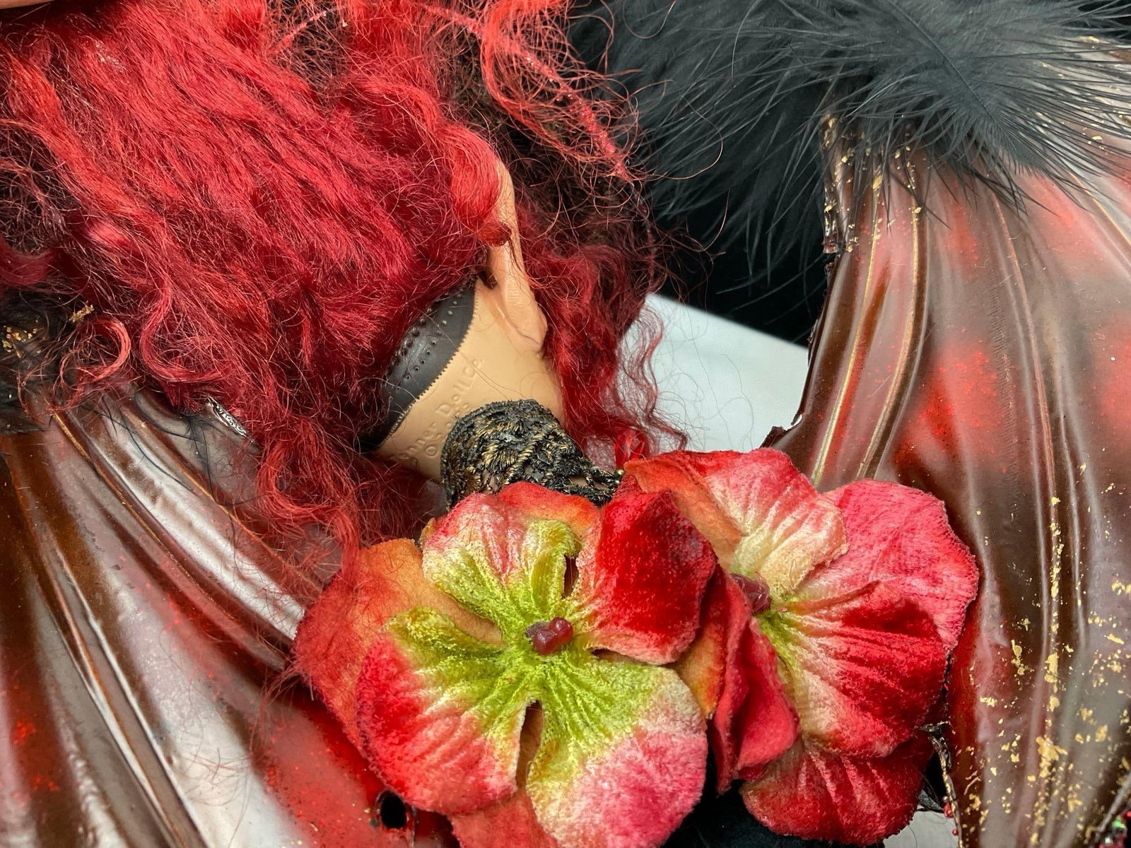 Forest of Avalon Presents Valentyna, Fairy Gothmother Doll, in box, Hand Altered & crafted - 7