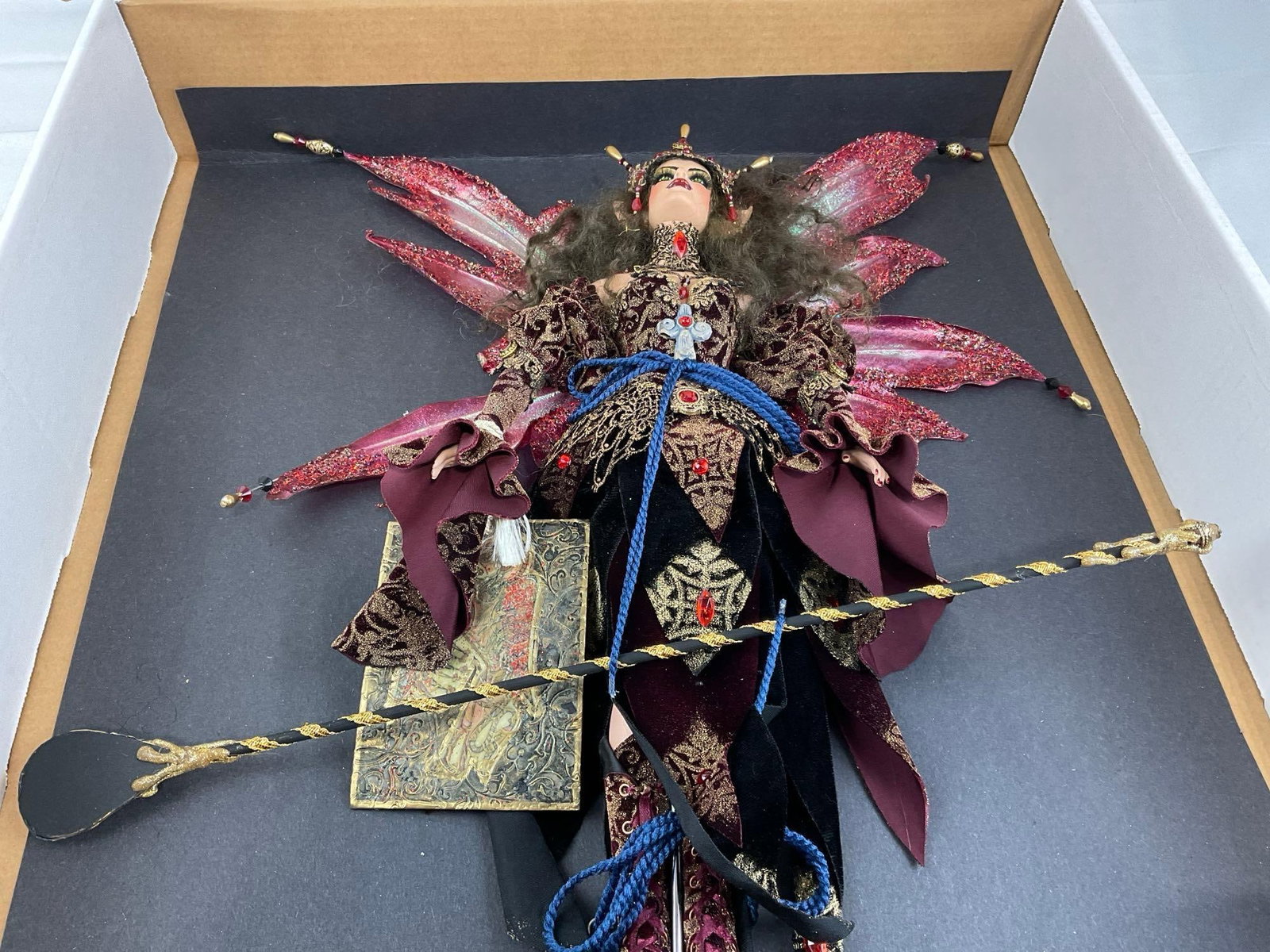 Forest of Avalon Presents Feryn, Fairy Gothmother Doll, in box, Hand Altered & crafted - 2