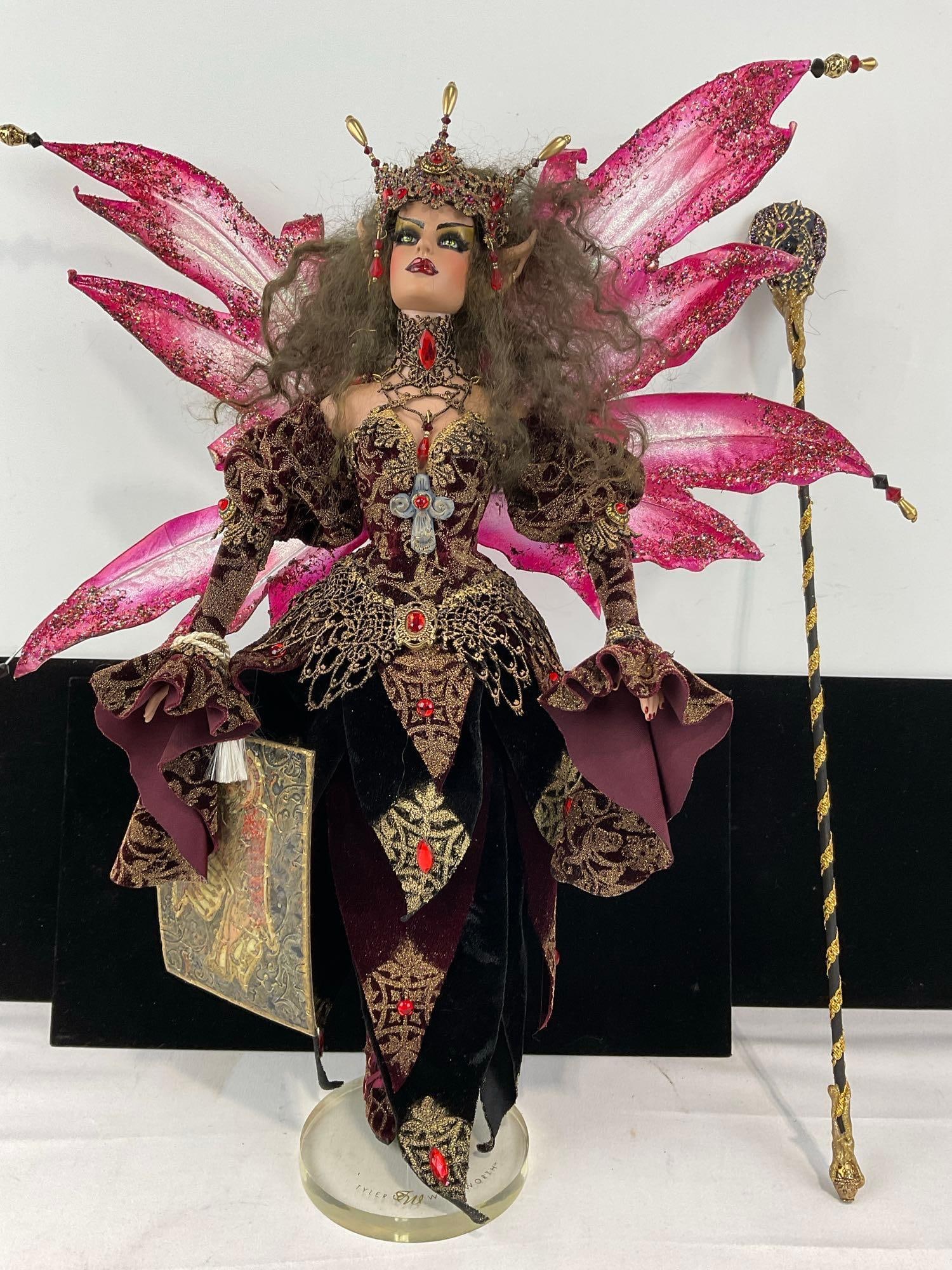 Forest of Avalon Presents Feryn, Fairy Gothmother Doll, in box, Hand Altered & crafted - 3