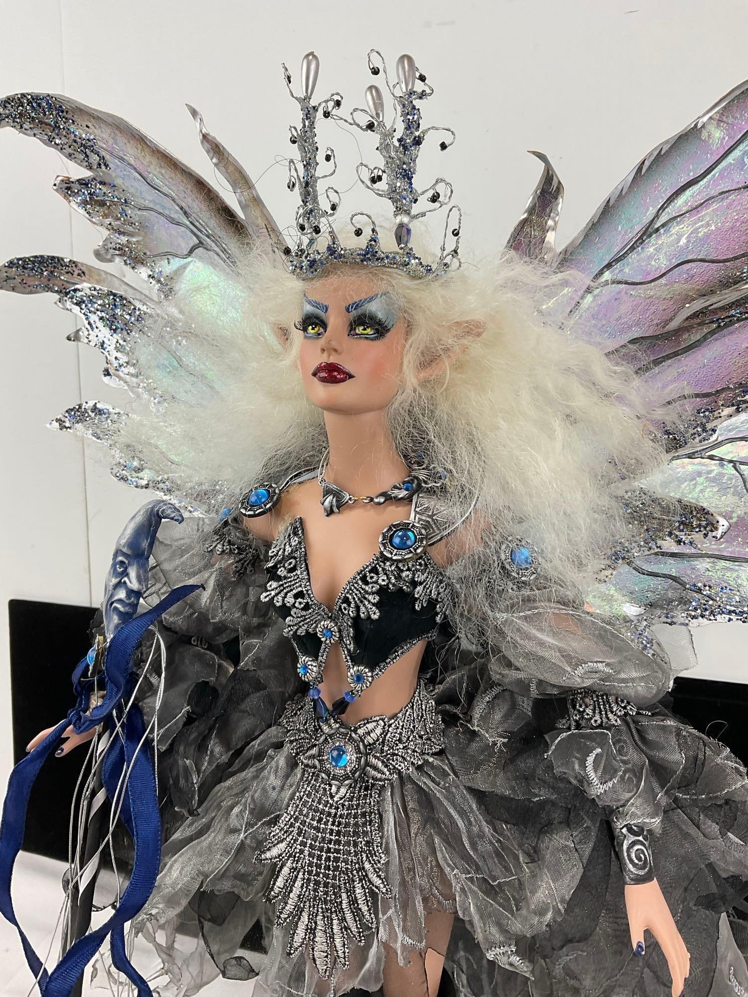 Forest of Avalon Presents Calysto Frost, Fairy Gothmother Doll, in box, Hand Altered & crafted - 4