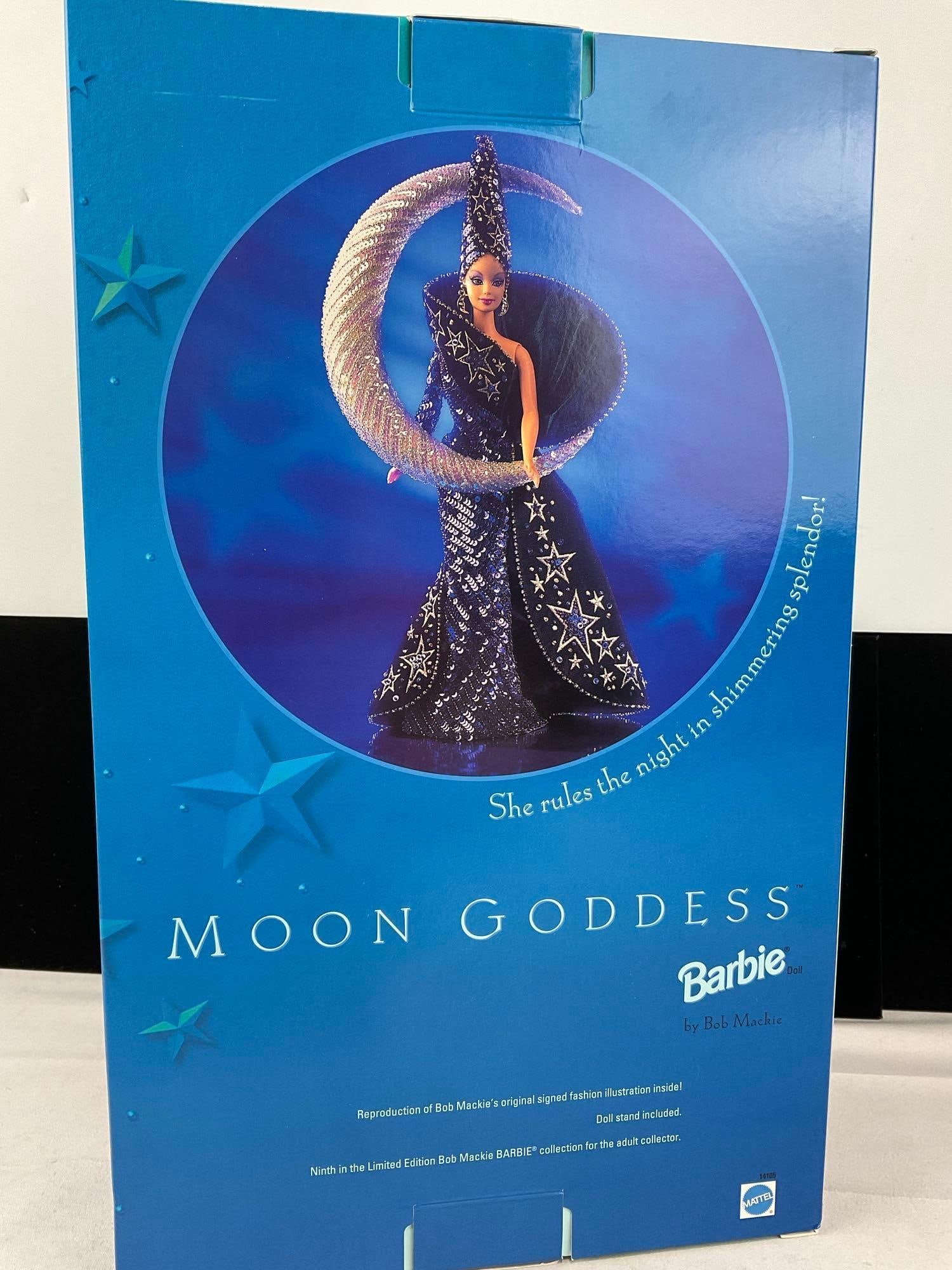 Moon Goddess 1996 Barbie by Bob Mackie, w/repro design inside, 18x11 inches - 2