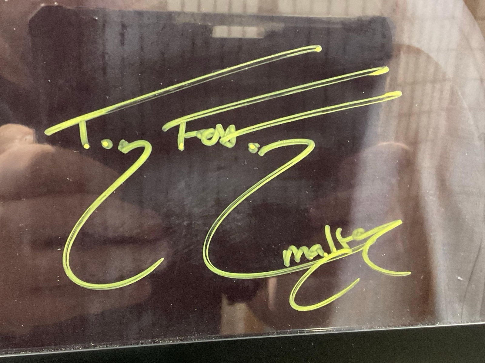Framed Picture, Signed by Tom Felton, Draco Malfoy in Harry Potter Films, 13x11 inches - 3