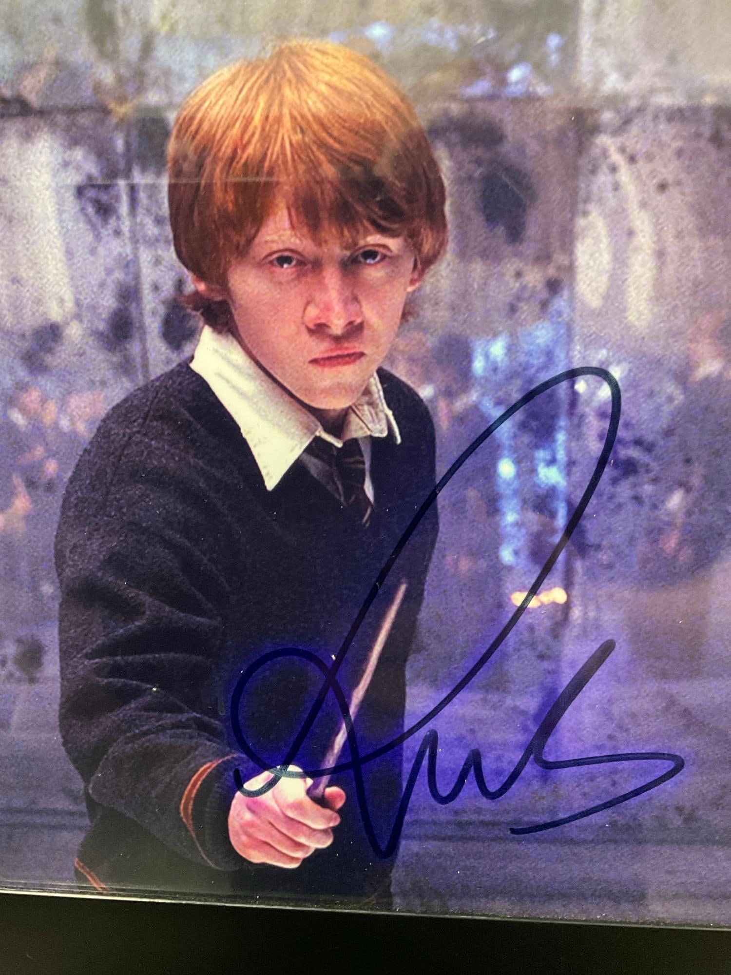 Framed Picture signed by Rupert Grint as Ron Weasley from Harry Potter films, 13x11 inches - 2