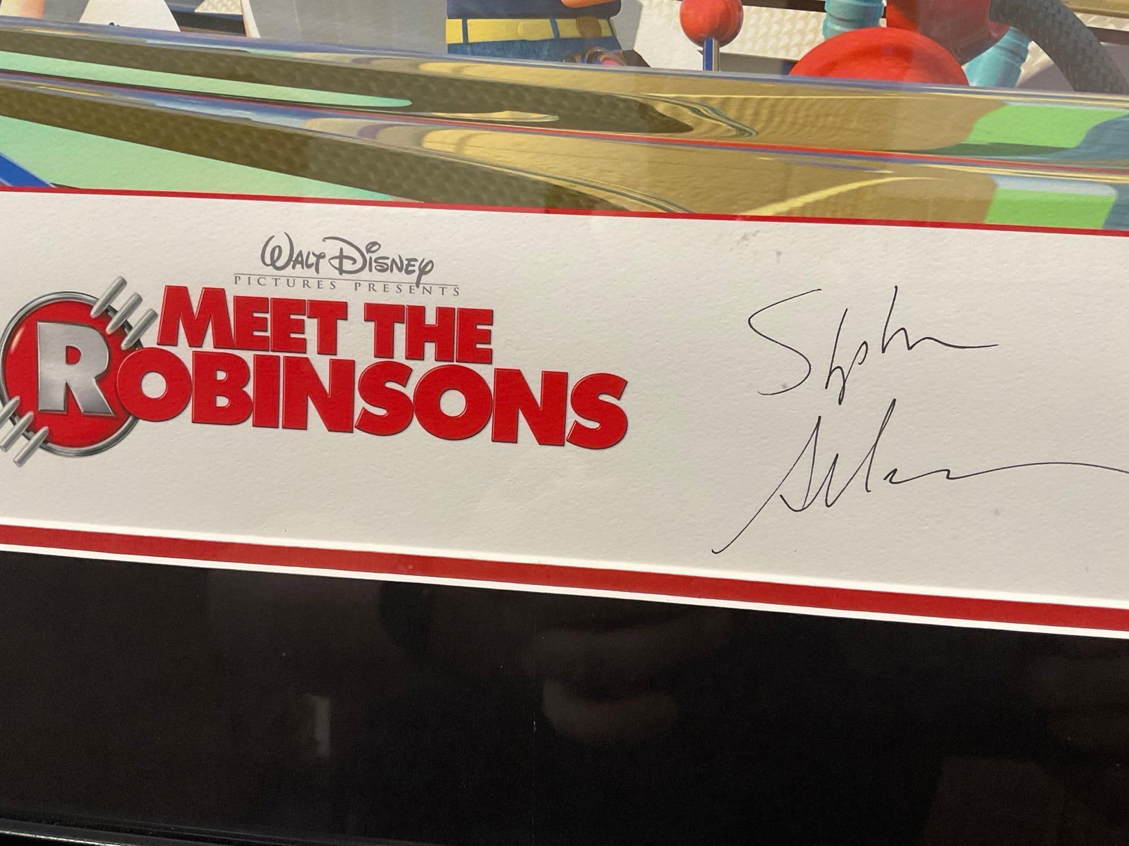 Framed Signed & #d 5/100, Meet The Robinsons Promo Poster, signed by Director Stephen J Anderson - 4