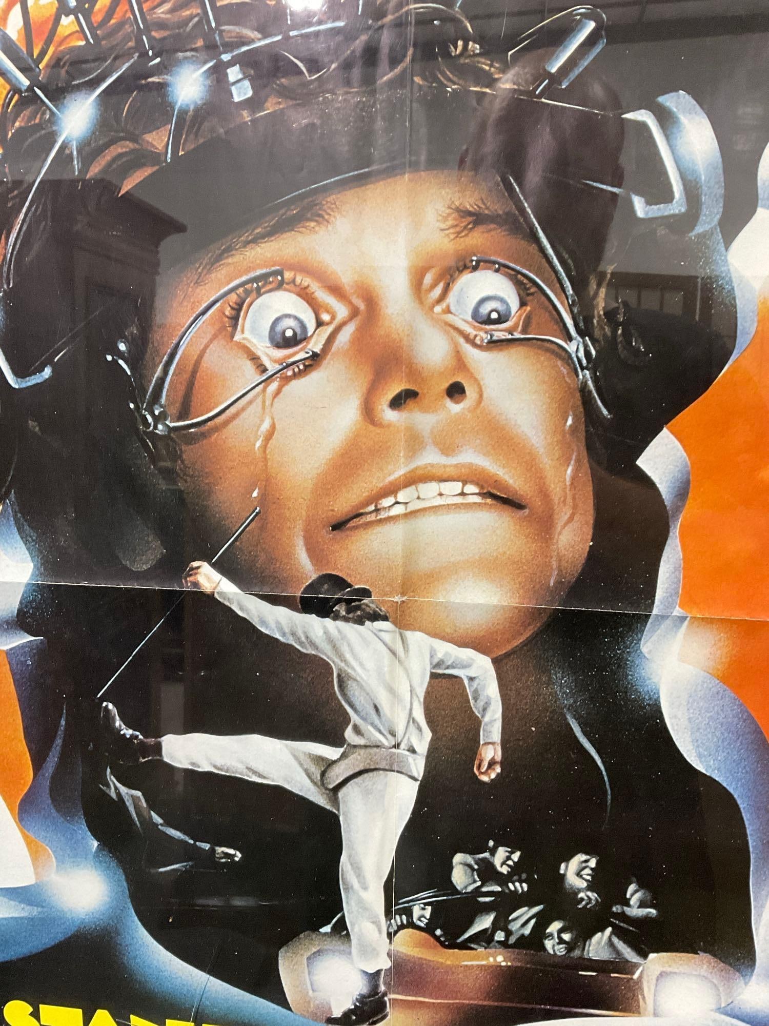 Framed 1982 Stanley Kubricks A Clockwork Orange One-Sheet Movie Poster, Re-release, 44x31 inches - 3