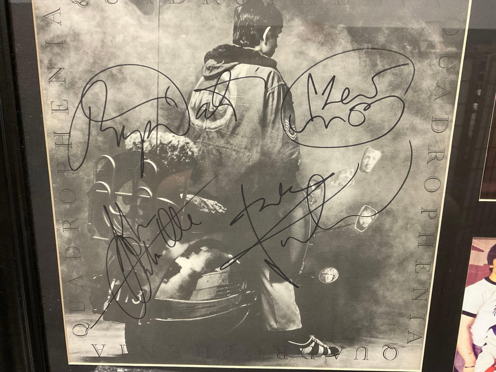 Framed & Signed by 4 members of The Who, Quadrophenia 1973 Album w/COA - 2