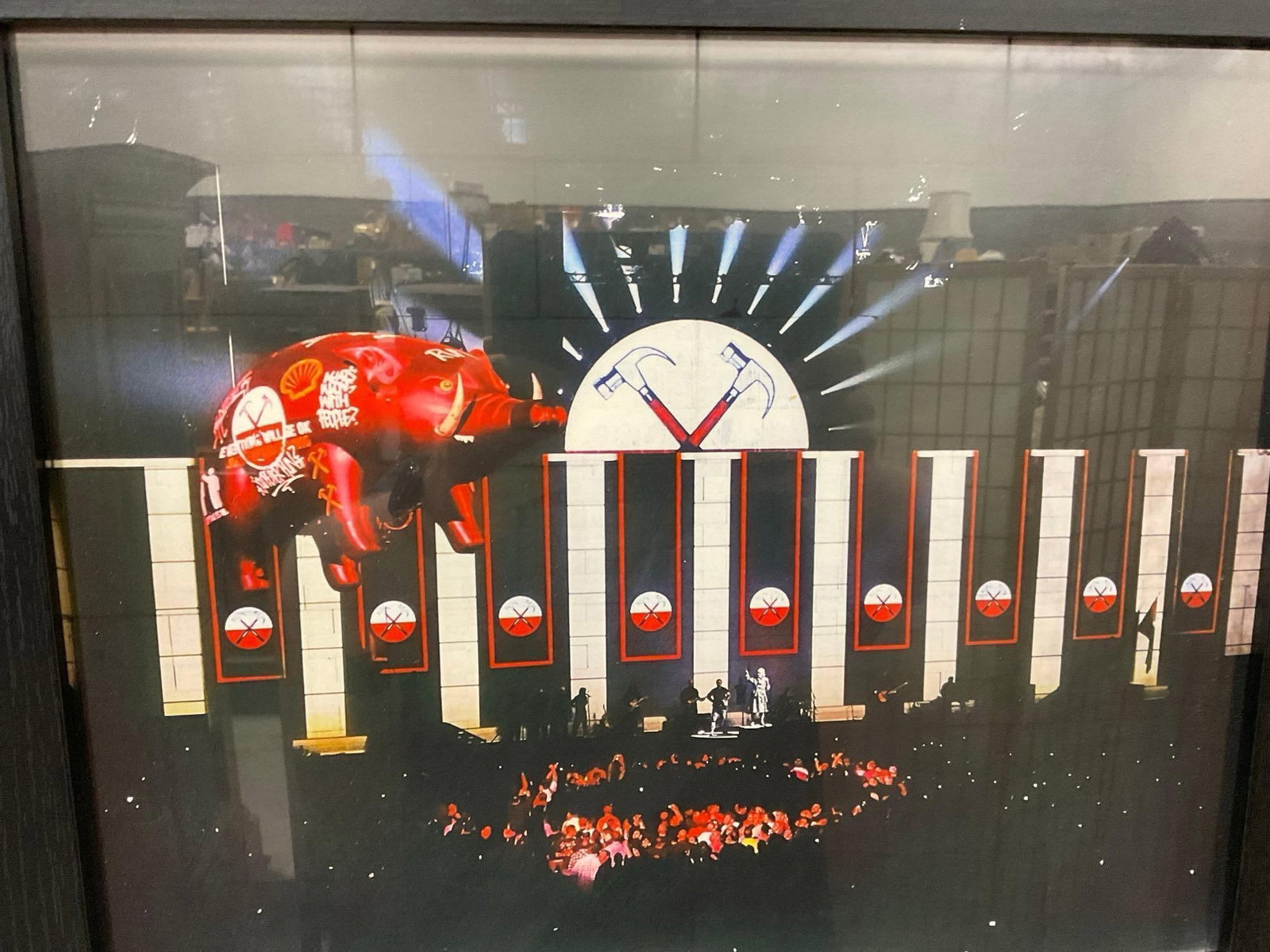 Framed Roger Waters The Wall Live Poster, Tacoma Dome, 27x21 inches - 2