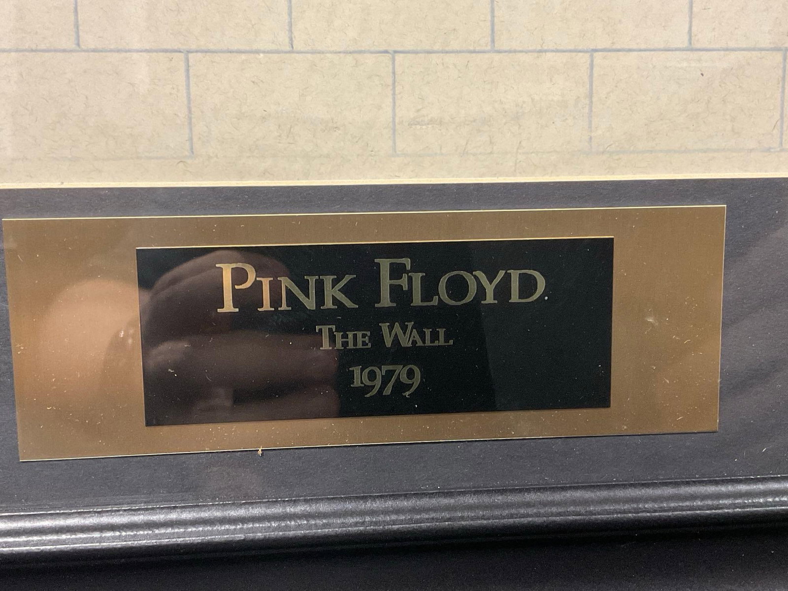 Framed Signed Pink Floyd The Wall, 1979 Record, signed by 4 band members, 21x25 inches - 4