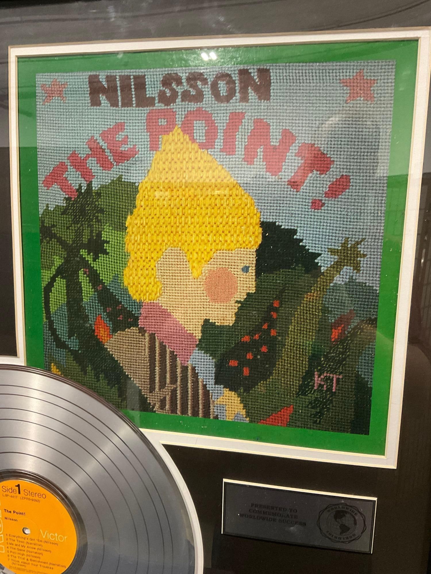Framed Harry Nilssons 1971 Album The Point! LP, Authentic Metalized Vinyl Record, & Cover - 2