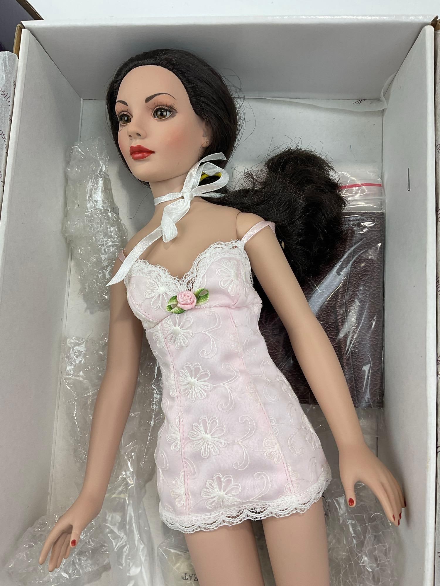 Vintage 2002 Robert Tonner Tyler Wentworth Doll, 16 inches tall, pink dress, in box - 2