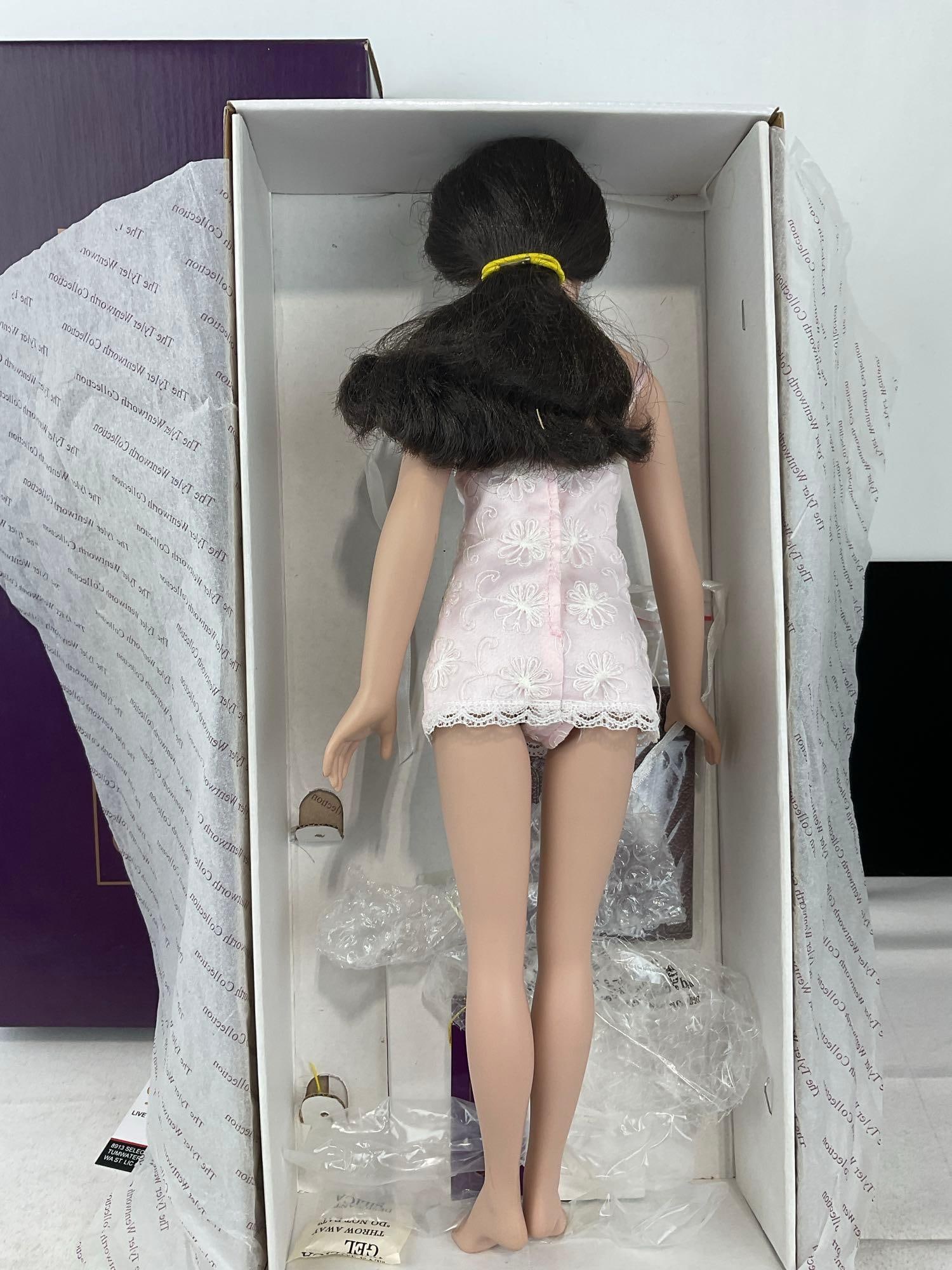 Vintage 2002 Robert Tonner Tyler Wentworth Doll, 16 inches tall, pink dress, in box - 4