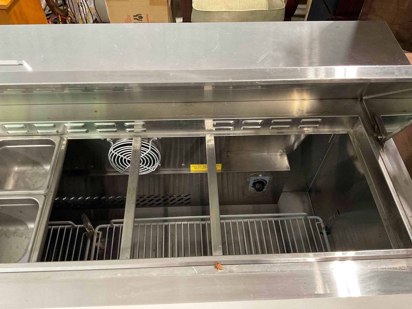 Supera Stainless Steel Refrigerated Sandwich Prep Station Model SSPT2R6-1. Tested, Runs. - 5